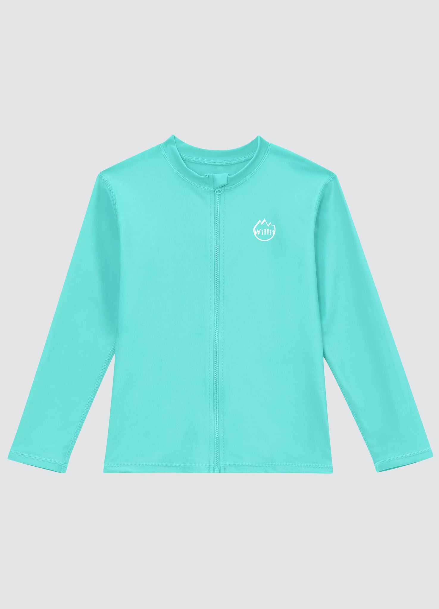 Boy's Full Zip Long Sleeve Rashguard