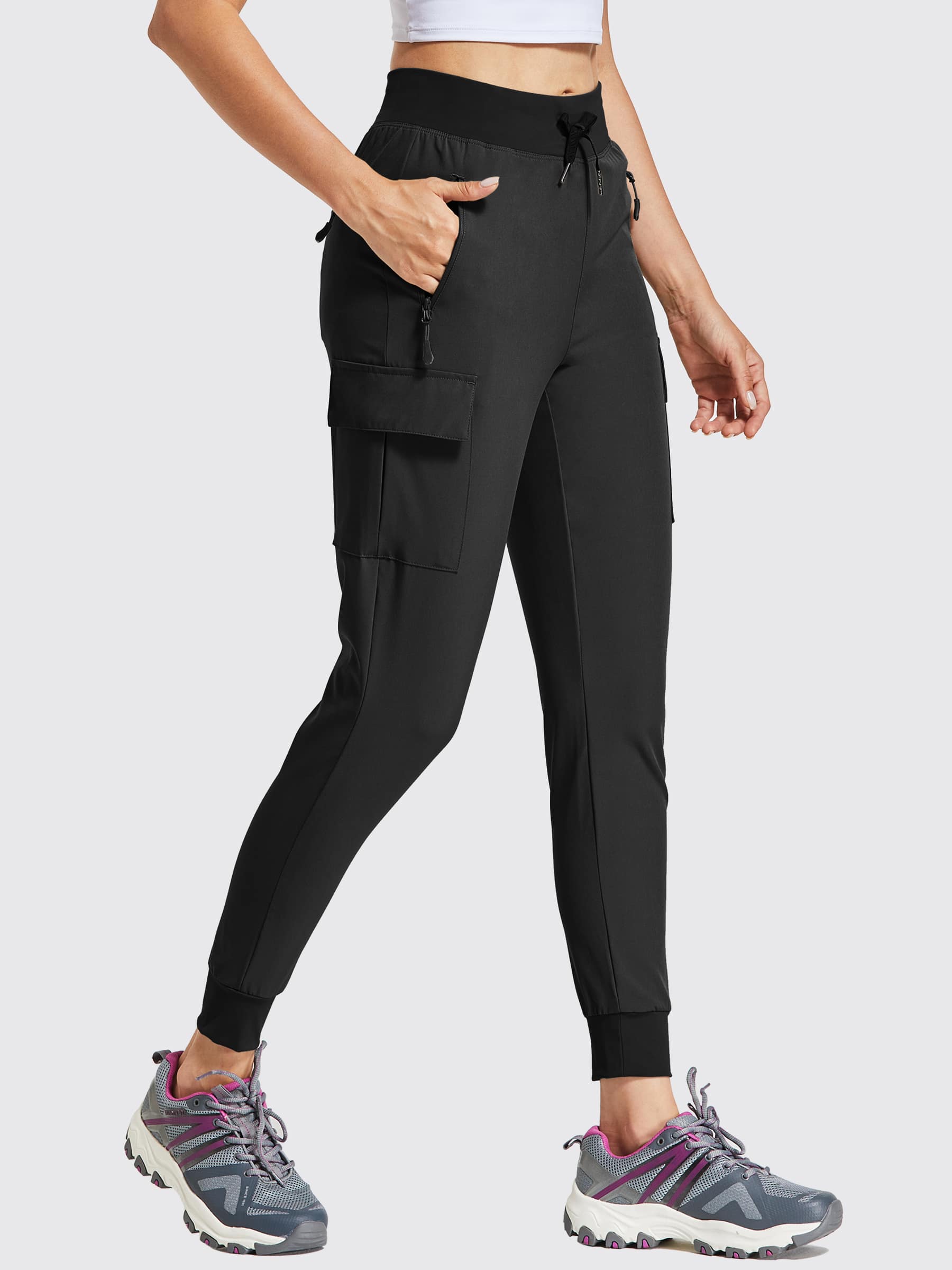 【 peak】Lago Women's Cargo Jogger Pants R4798 Lightweight Cargo Jogger - Fabletics