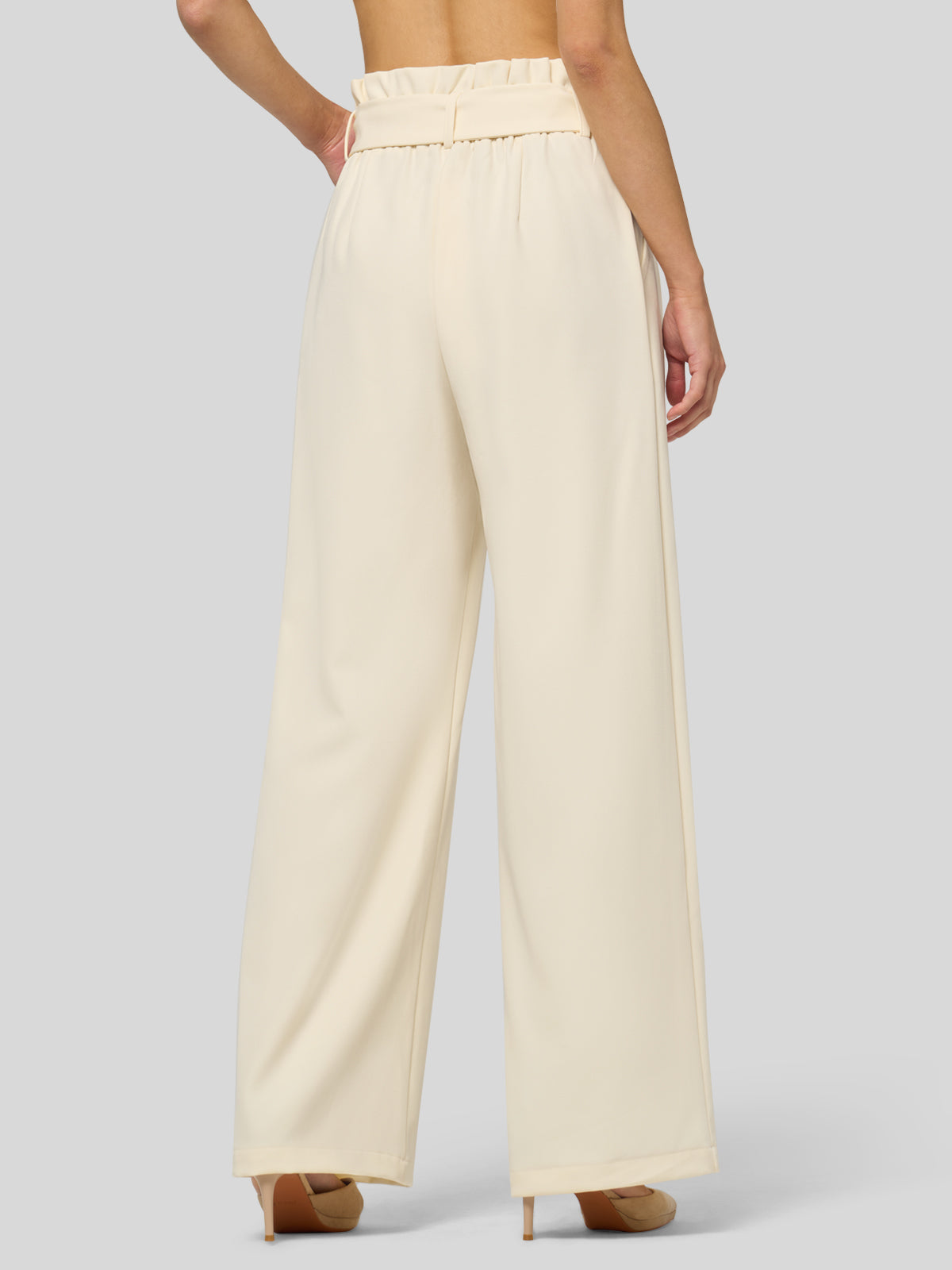 Women's Wide-Leg Tie Knot Pants 32 Inch