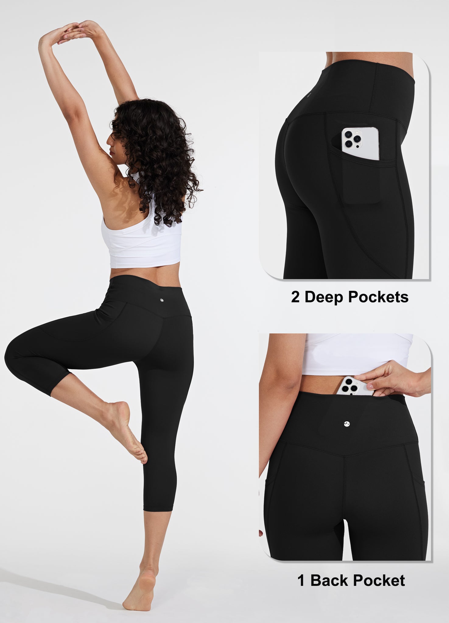 Women's Capri Leggings with Pockets