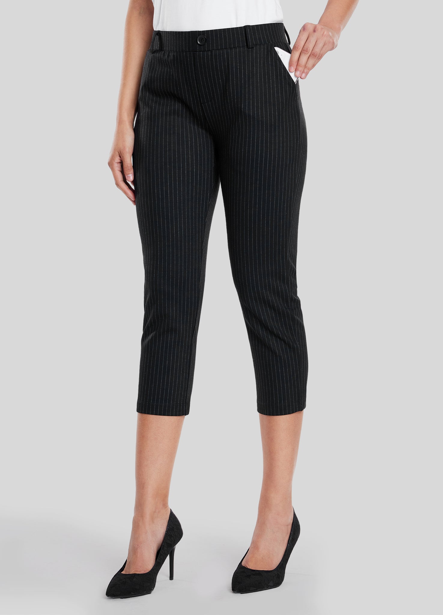 Women's Stretch Capri Dress Pants