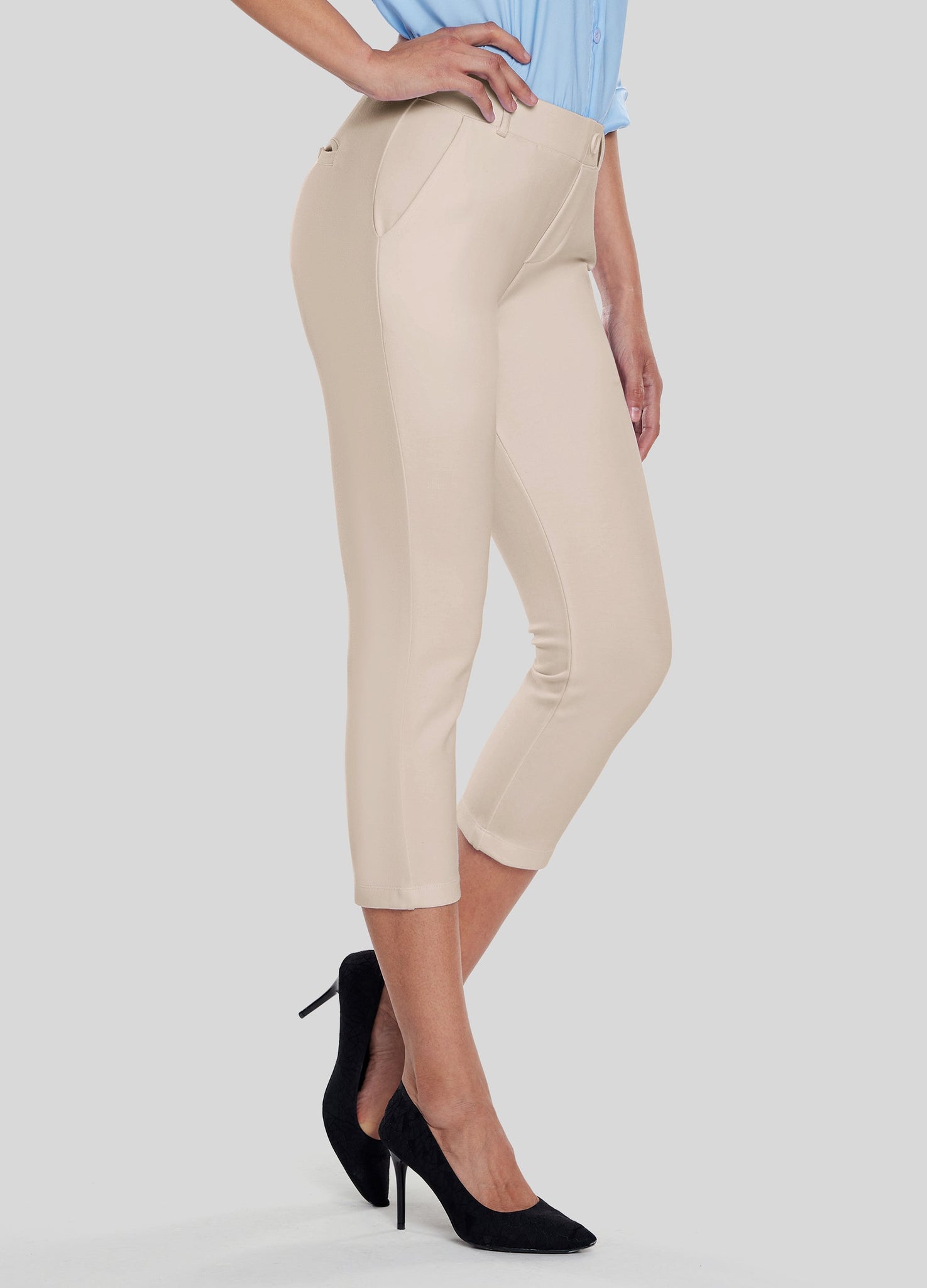 Women's Stretch Capri Dress Pants