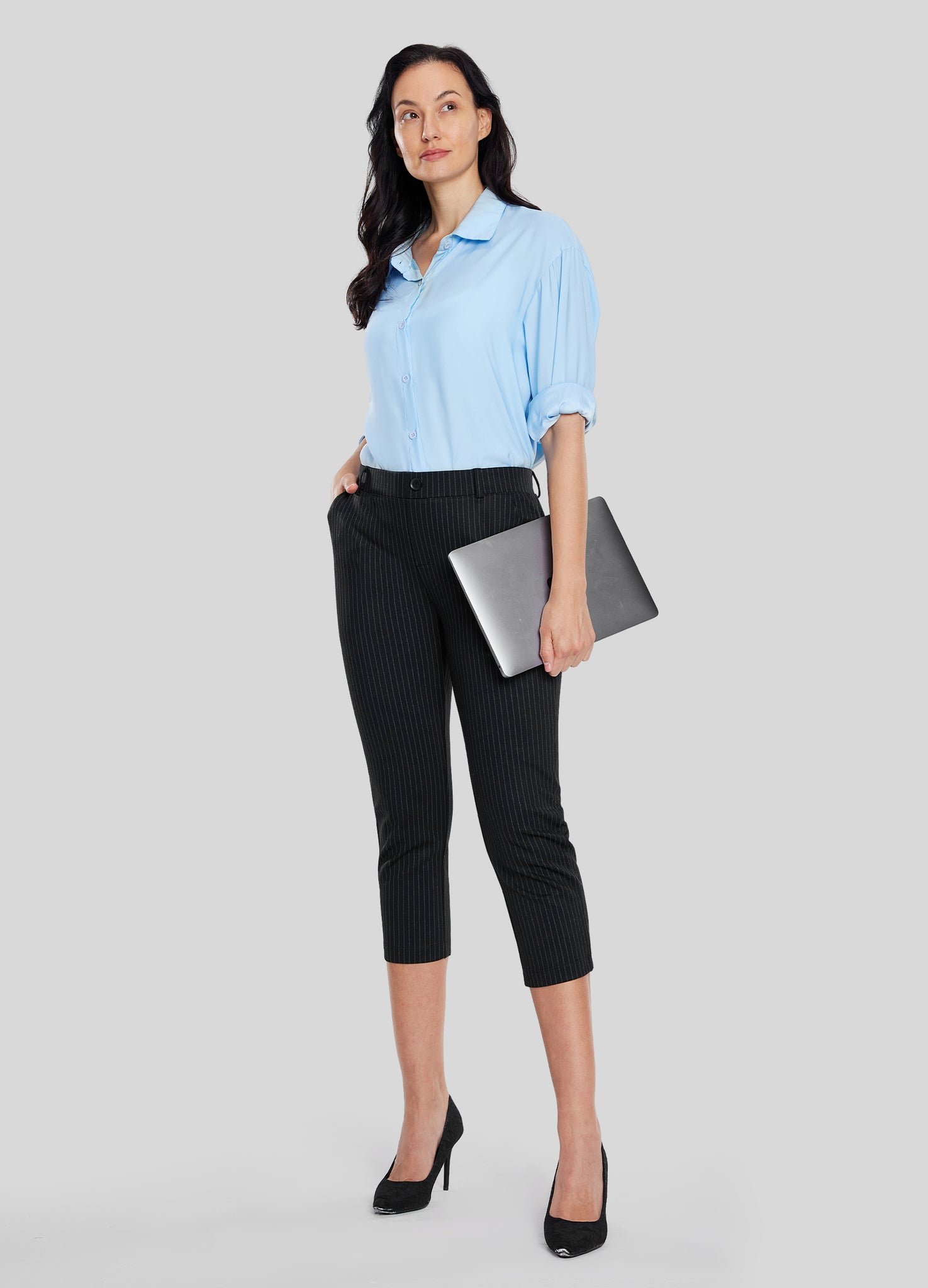 Women's Stretch Capri Dress Pants