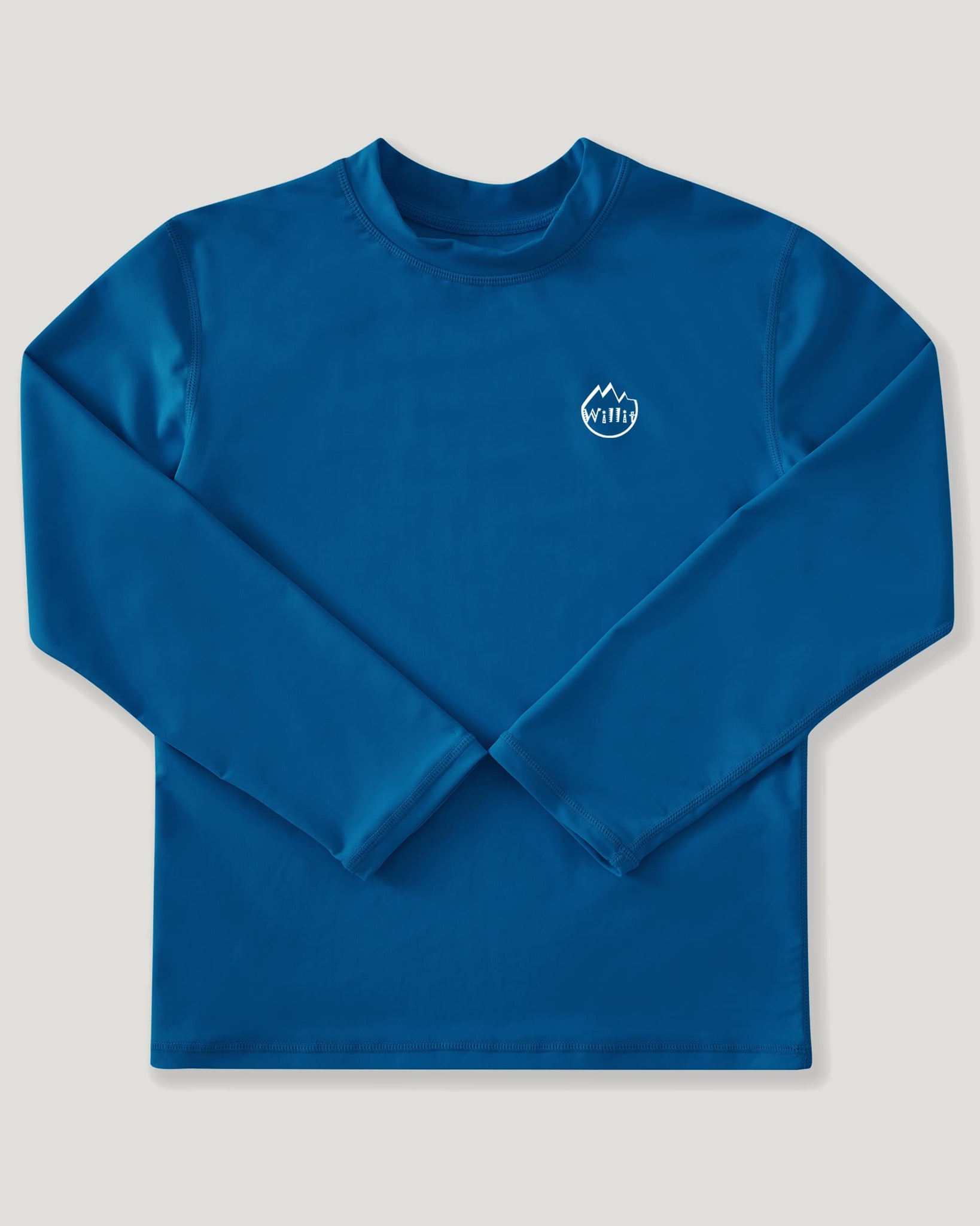 Boy's Sun Protection Long Sleeve Rashguard_Navy_laydown3