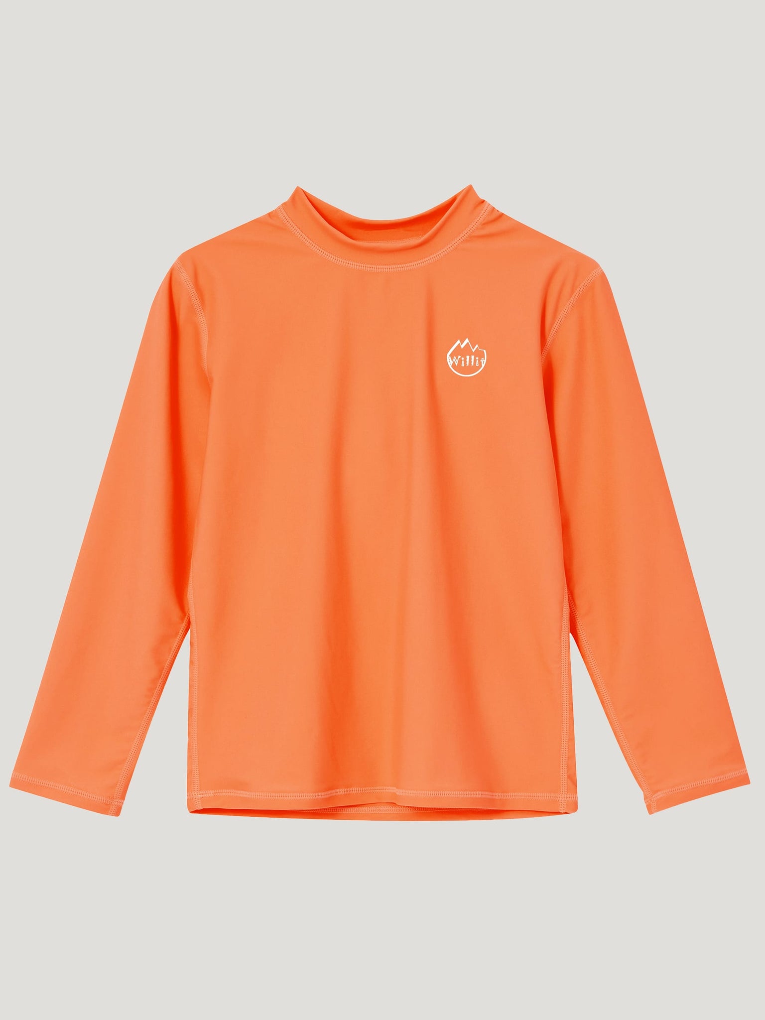 Boy's Sun Protection Long Sleeve Rashguard_Orange2