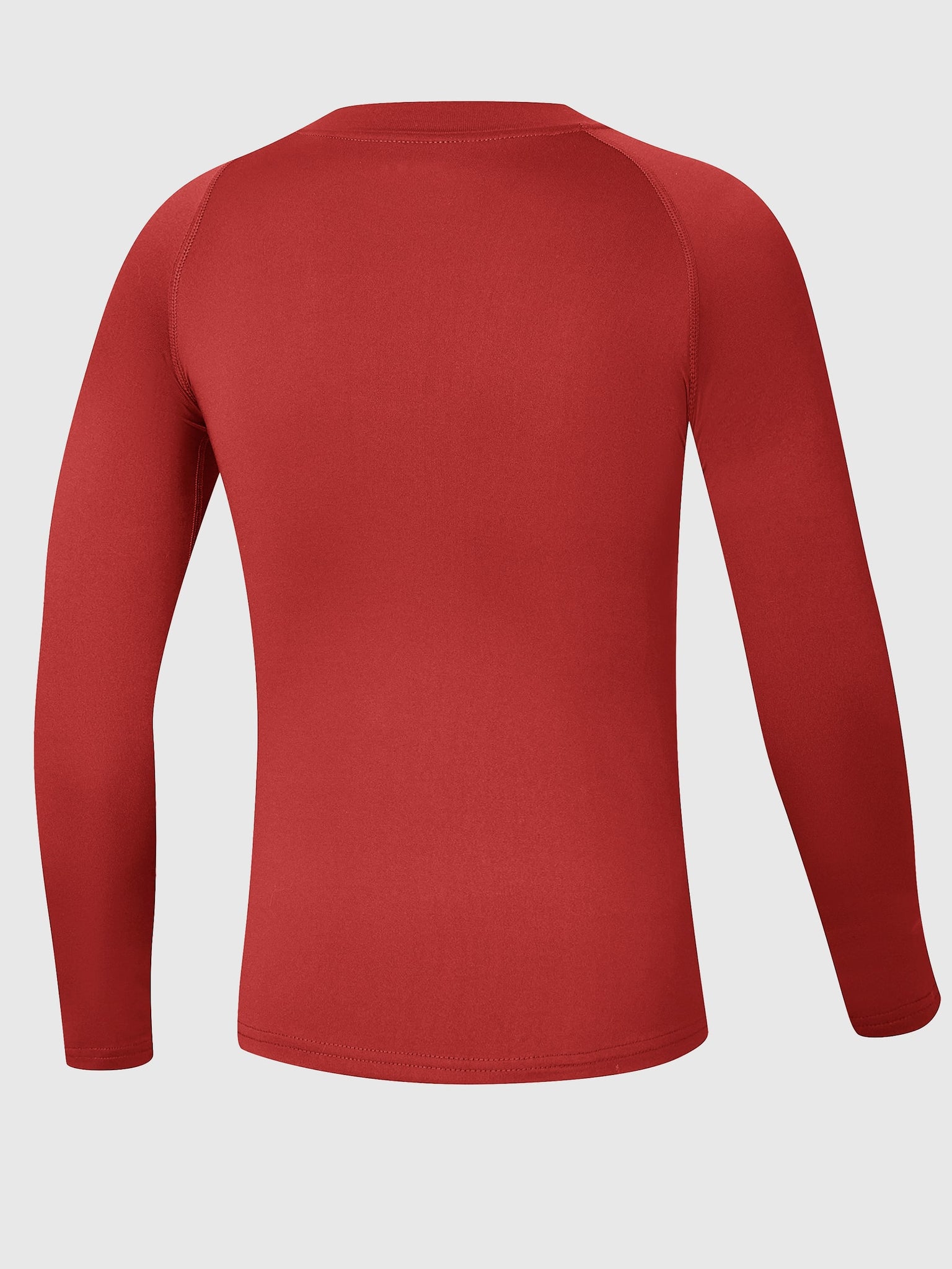 Boys Thermal Fleece Long-Sleeve Shirt_Red4