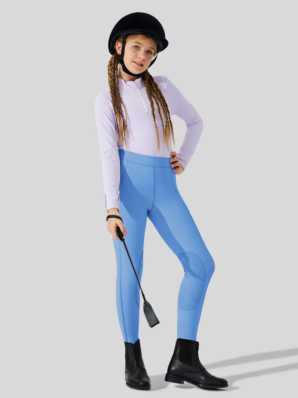 Girls Horse Riding Pants Knee-Patch