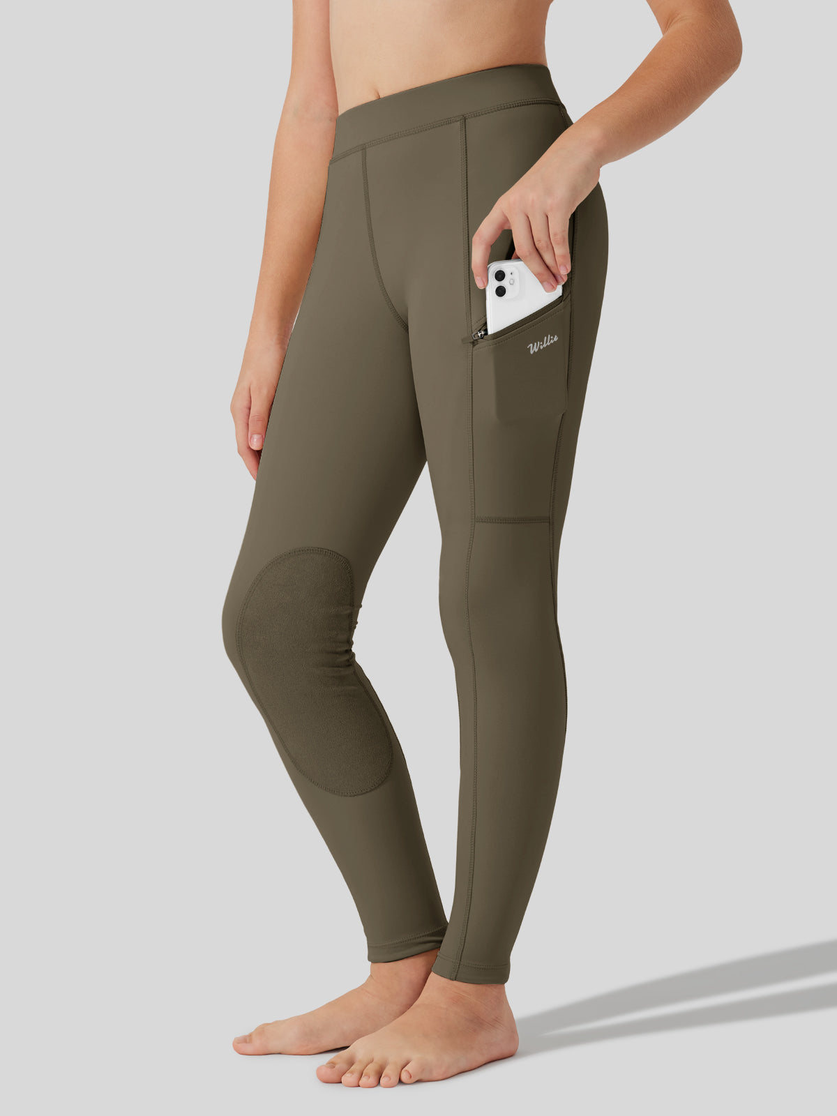 Girls Horse Riding Pants Knee-Patch