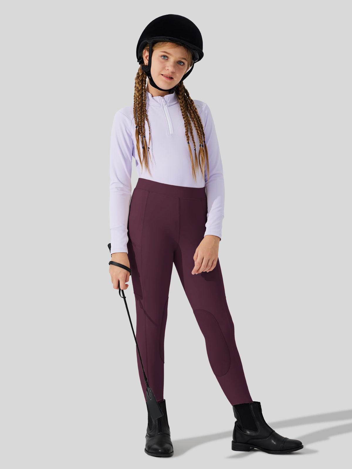 Girls Horse Riding Pants Knee-Patch