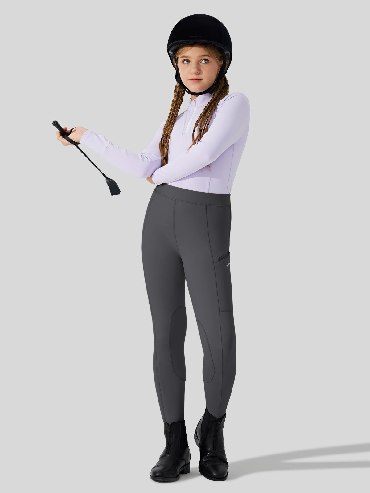 Girls Horse Riding Pants Knee-Patch