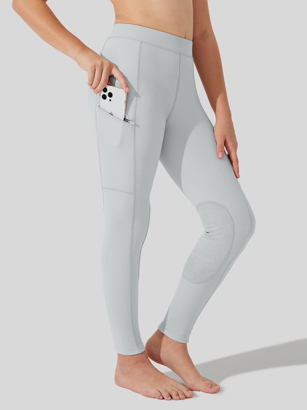 Girls Horse Riding Pants Knee-Patch