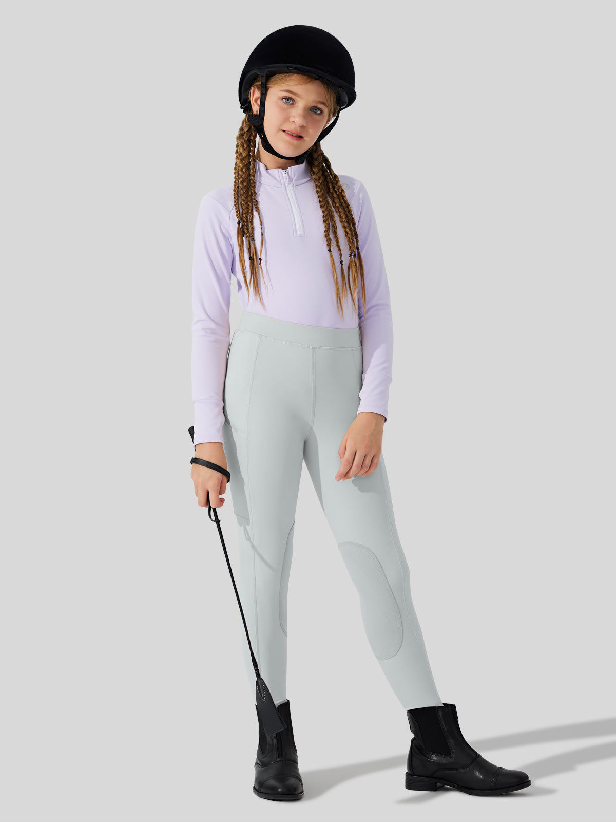 Girls Horse Riding Pants Knee-Patch