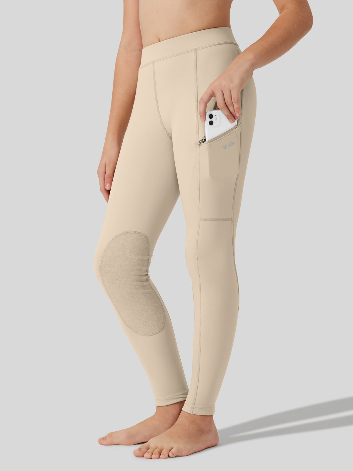 Girls Horse Riding Pants Knee-Patch