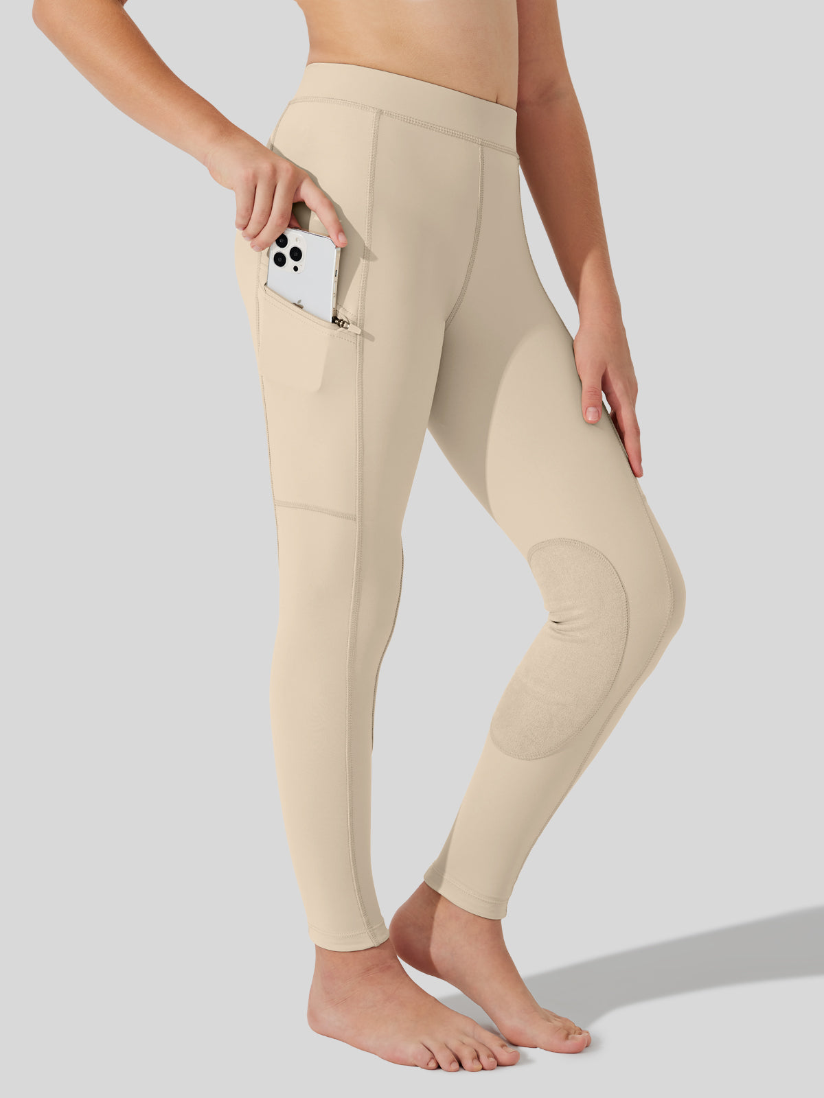 Girls Horse Riding Pants Knee-Patch