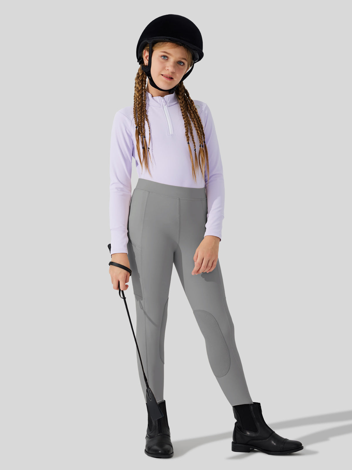 Girls Horse Riding Pants Knee-Patch