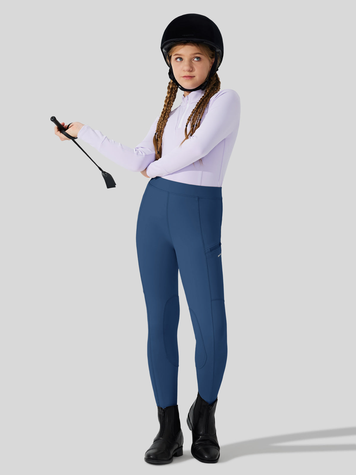 Girls Horse Riding Pants Knee-Patch