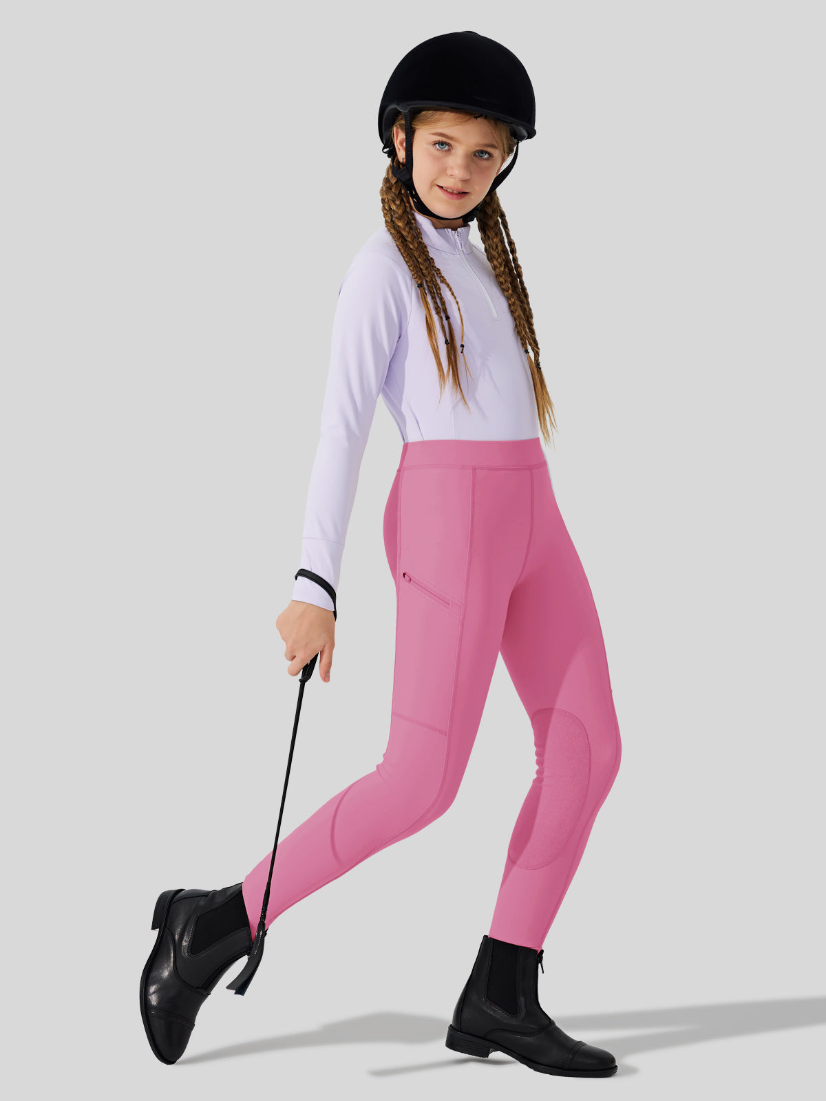 Girls Horse Riding Pants Knee-Patch
