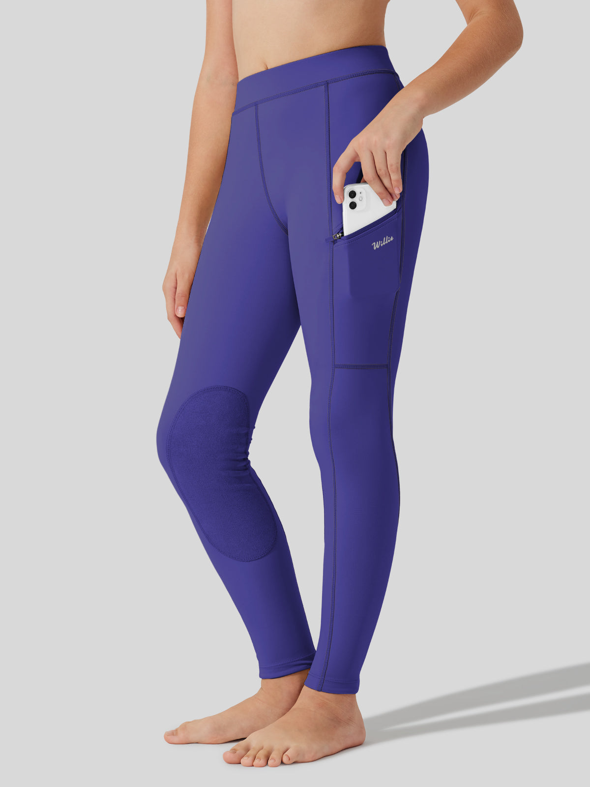 Girls Horse Riding Pants Knee-Patch