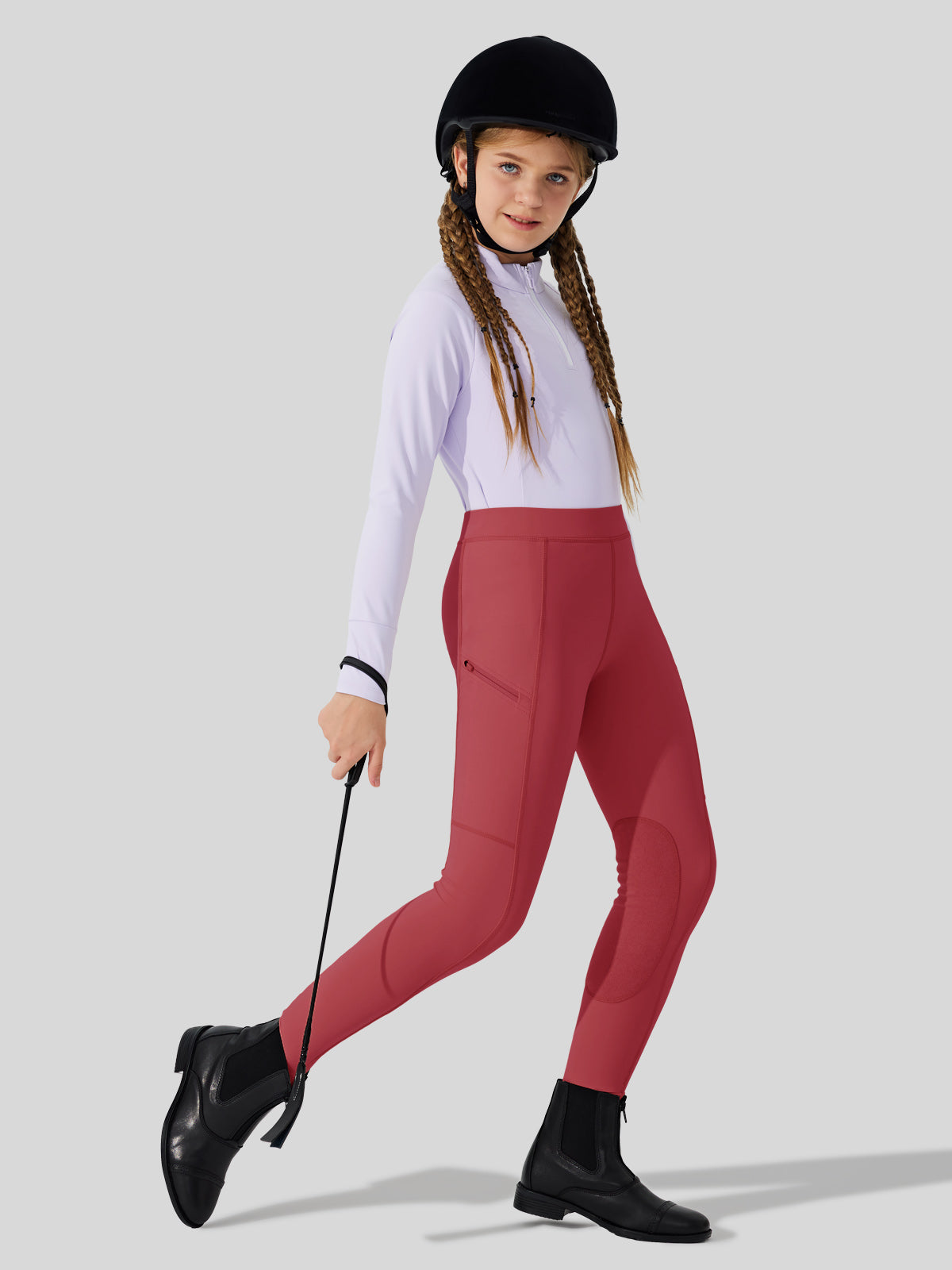 Girls Horse Riding Pants Knee-Patch