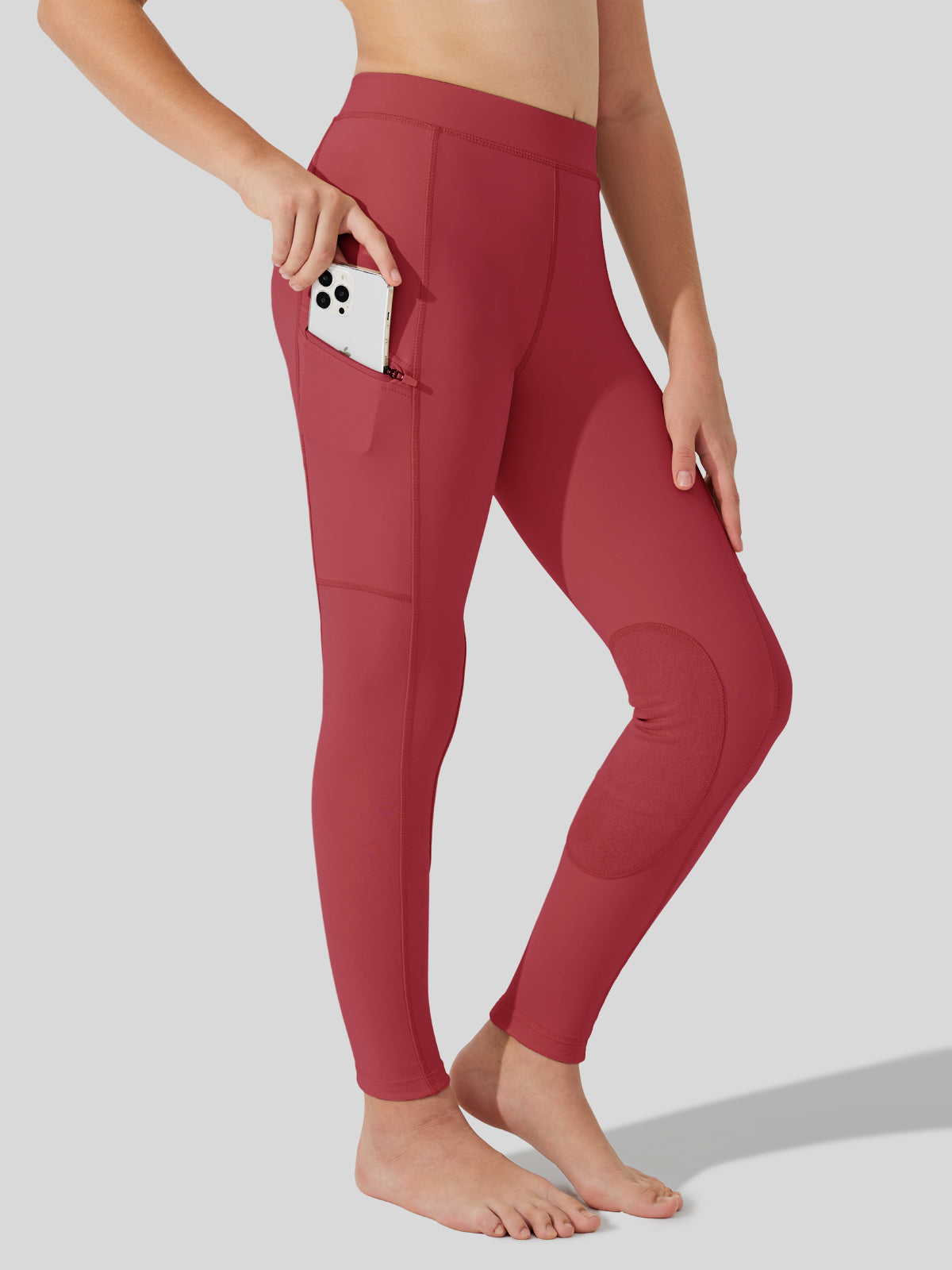 Girls Horse Riding Pants Knee-Patch