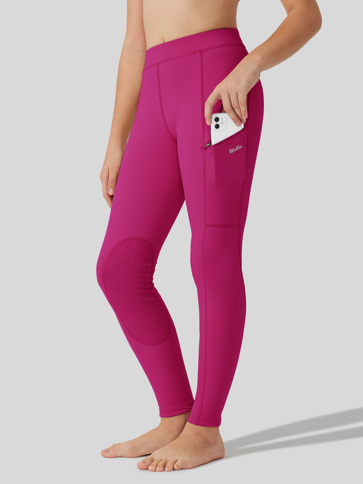 Girls Horse Riding Pants Knee-Patch