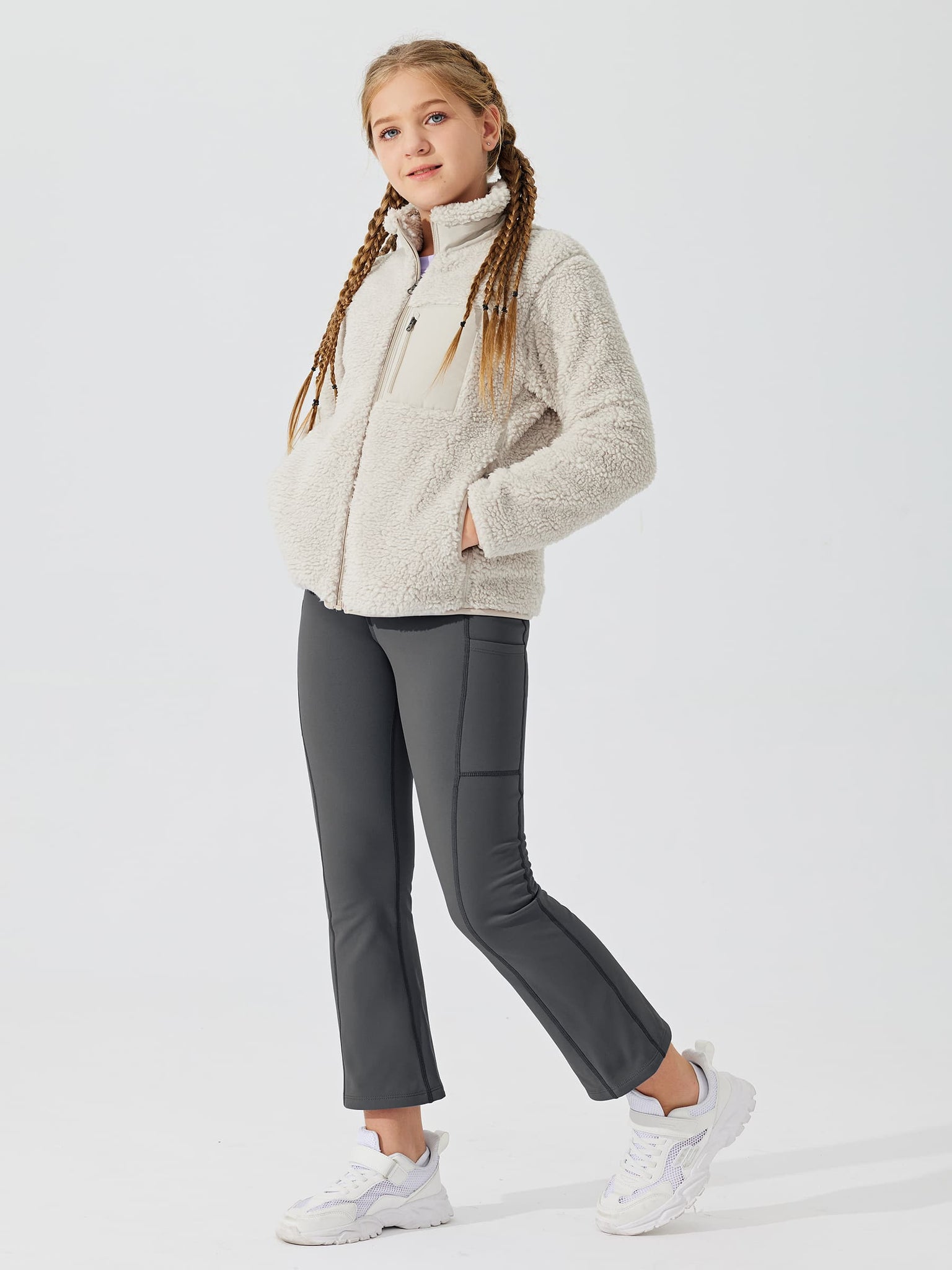 Girls' Thermal Mini-Flared Pants