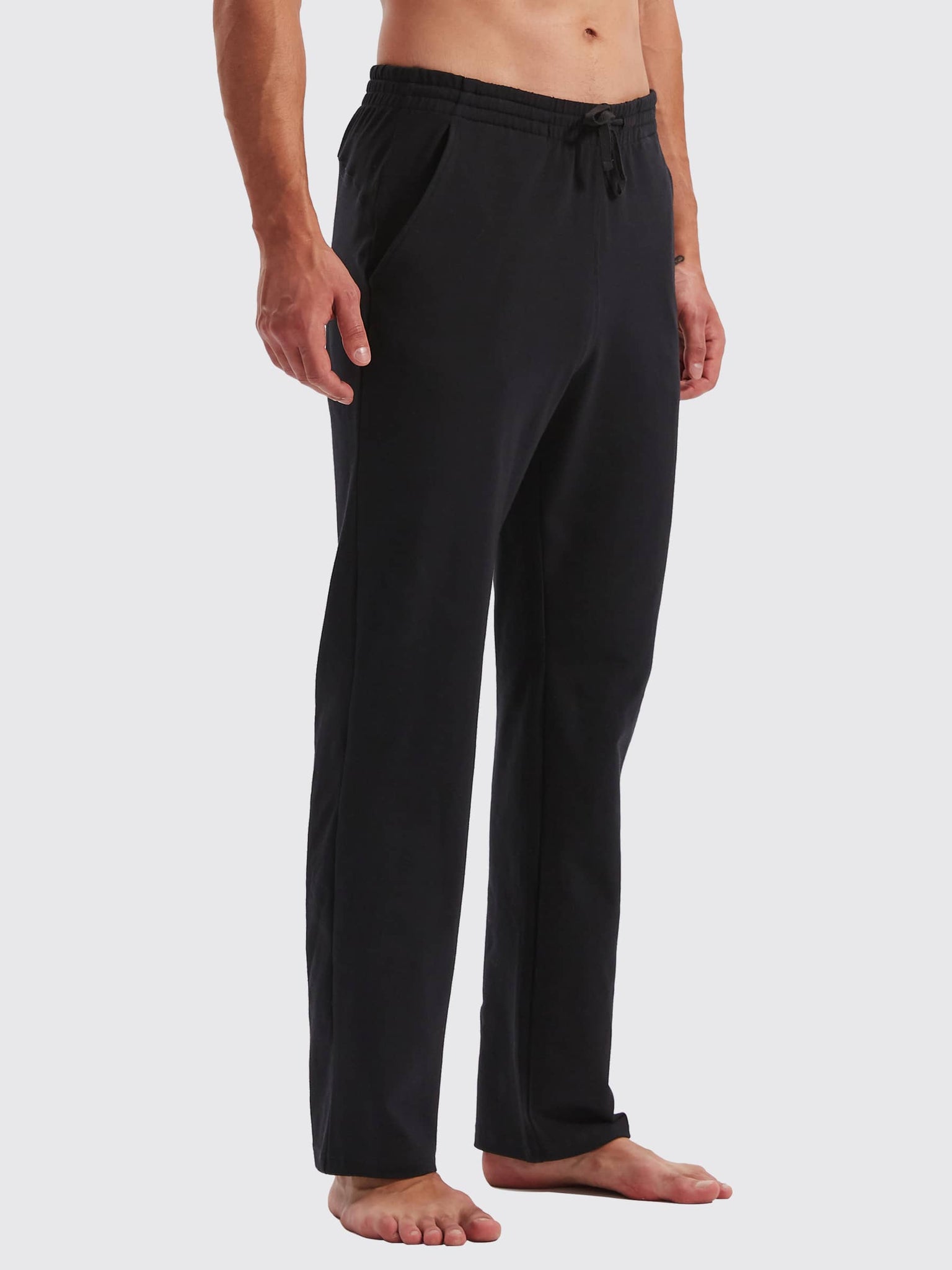 Men's Cotton Yoga Balance Sweatpants_Black_model3