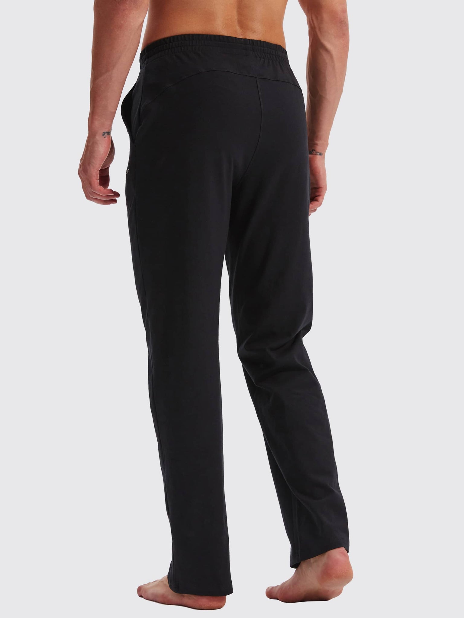 Men's Cotton Yoga Balance Sweatpants_Black_model5