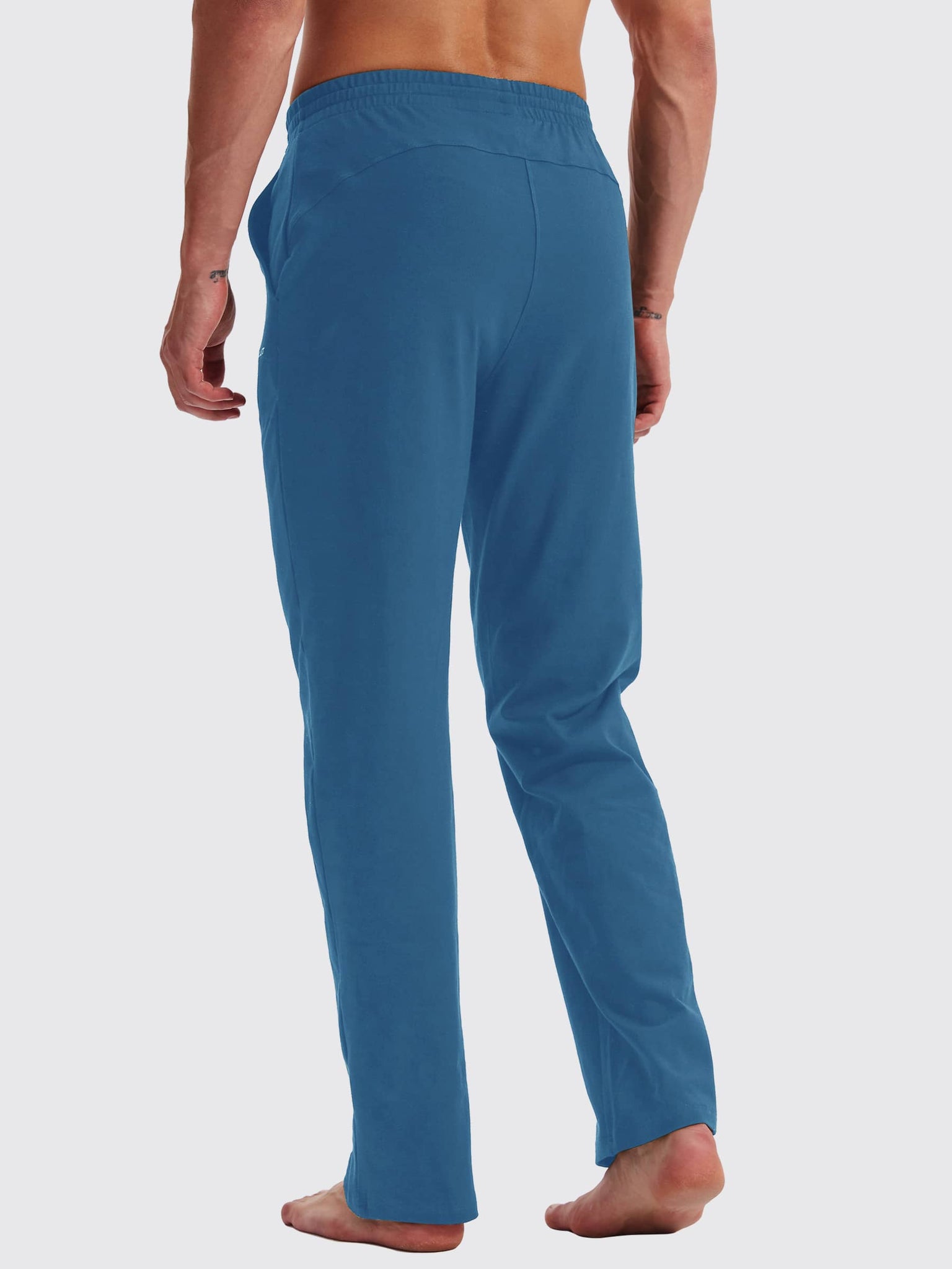 Men's Cotton Yoga Balance Sweatpants_Blue_model5