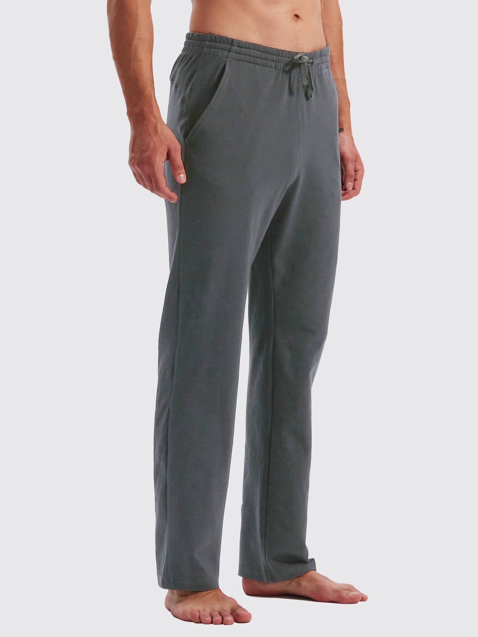 Men's Cotton Yoga Balance Sweatpants_DeepGray_model2