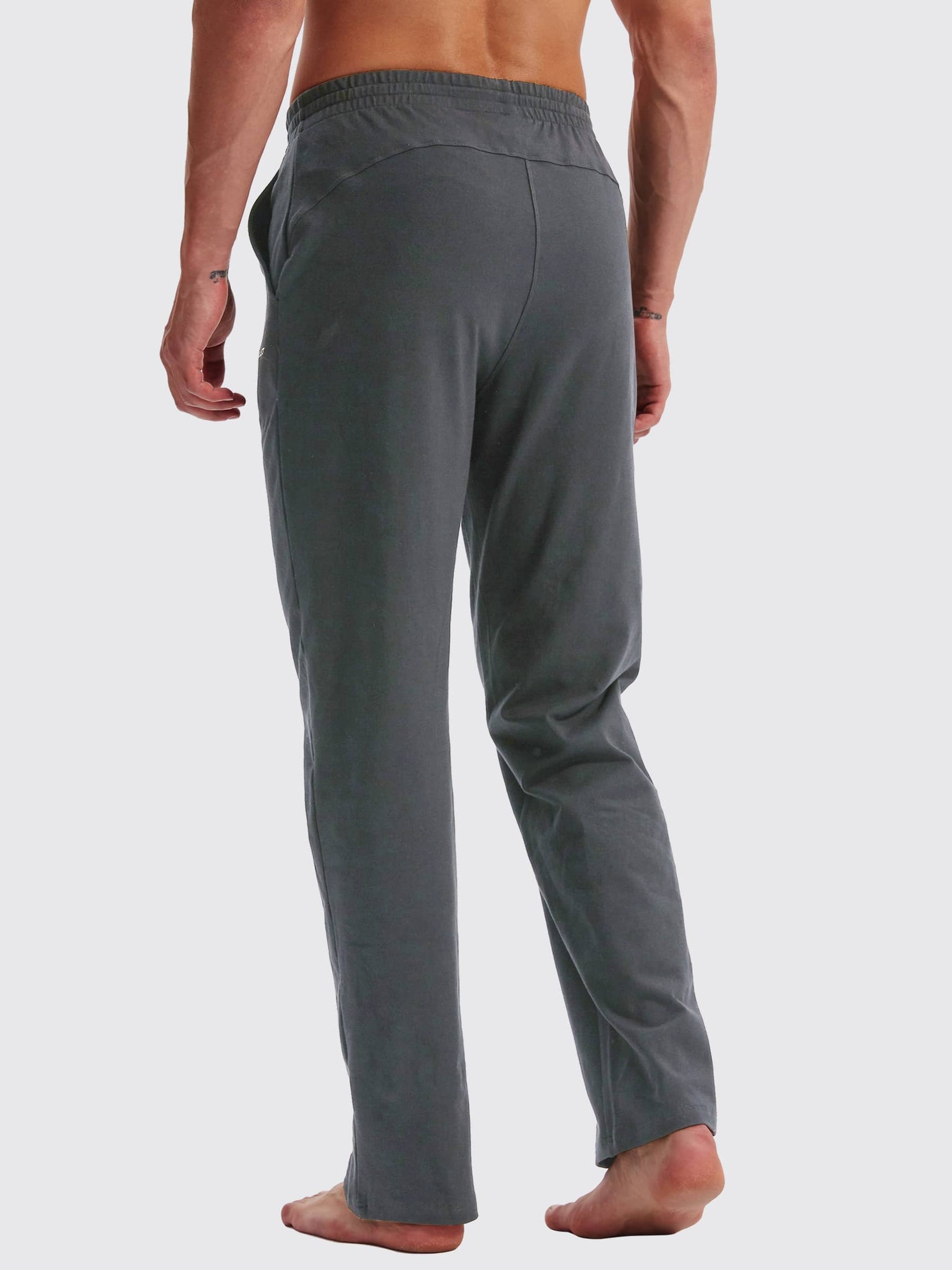 Men's Cotton Yoga Balance Sweatpants_DeepGray_model4