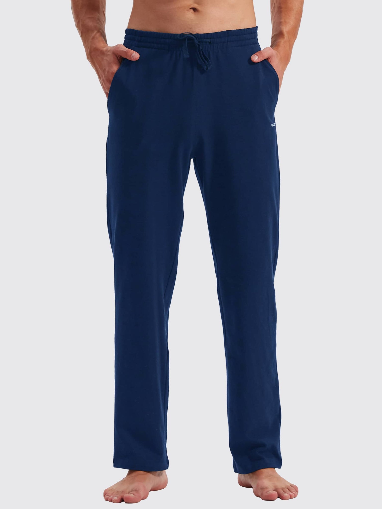 Men's Cotton Yoga Balance Sweatpants_Navy_model1