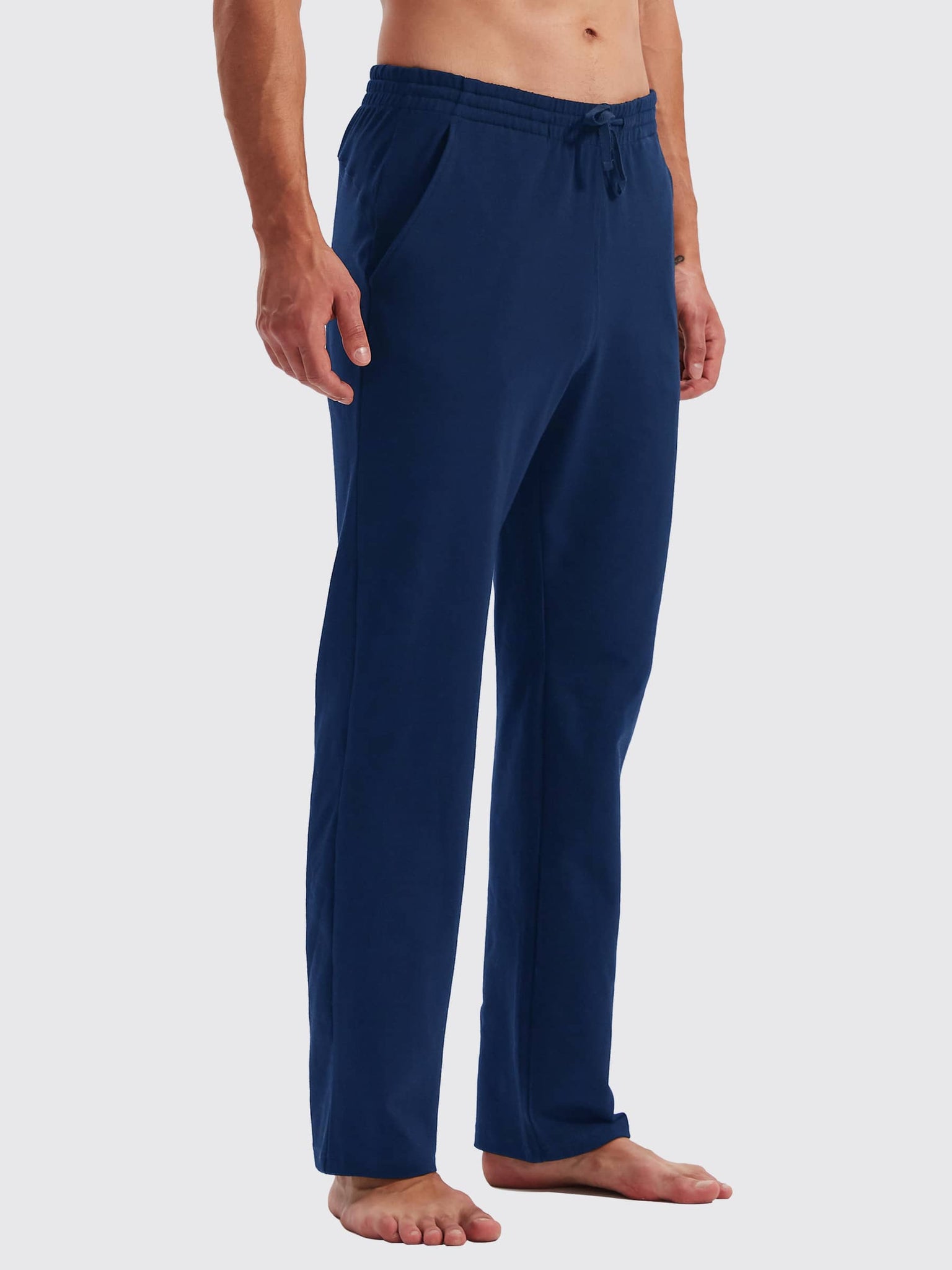 Men's Cotton Yoga Balance Sweatpants_Navy_model3