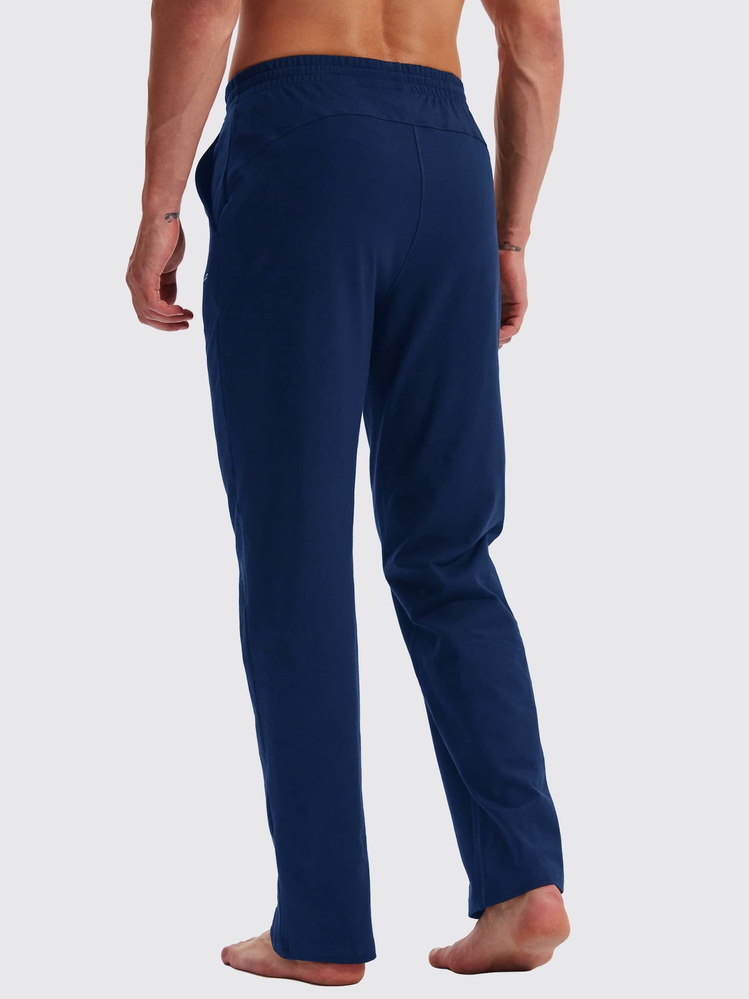 Men's Cotton Yoga Balance Sweatpants_Navy_model4