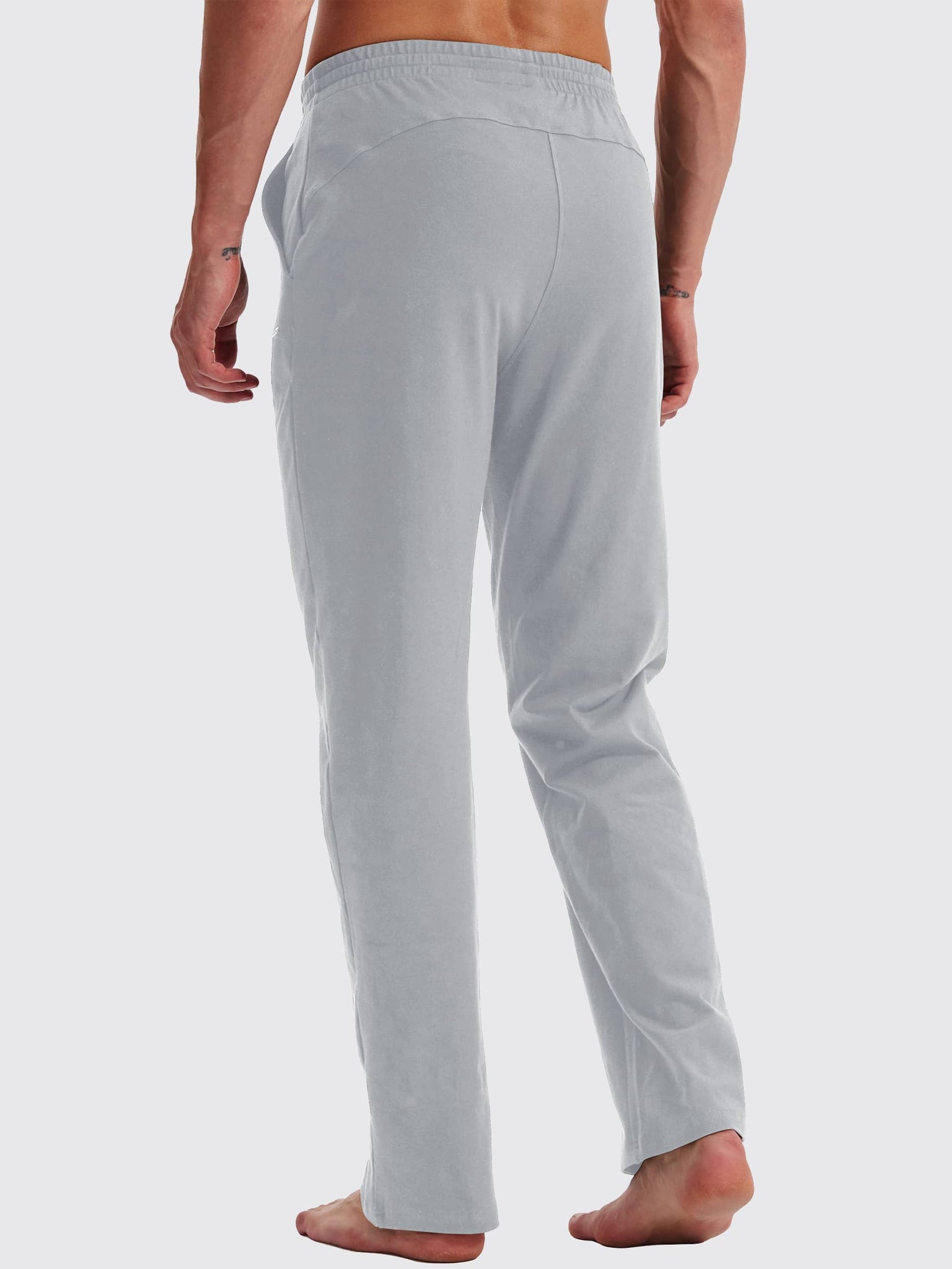 Men's Cotton Yoga Balance Sweatpants_StoneGray_model5
