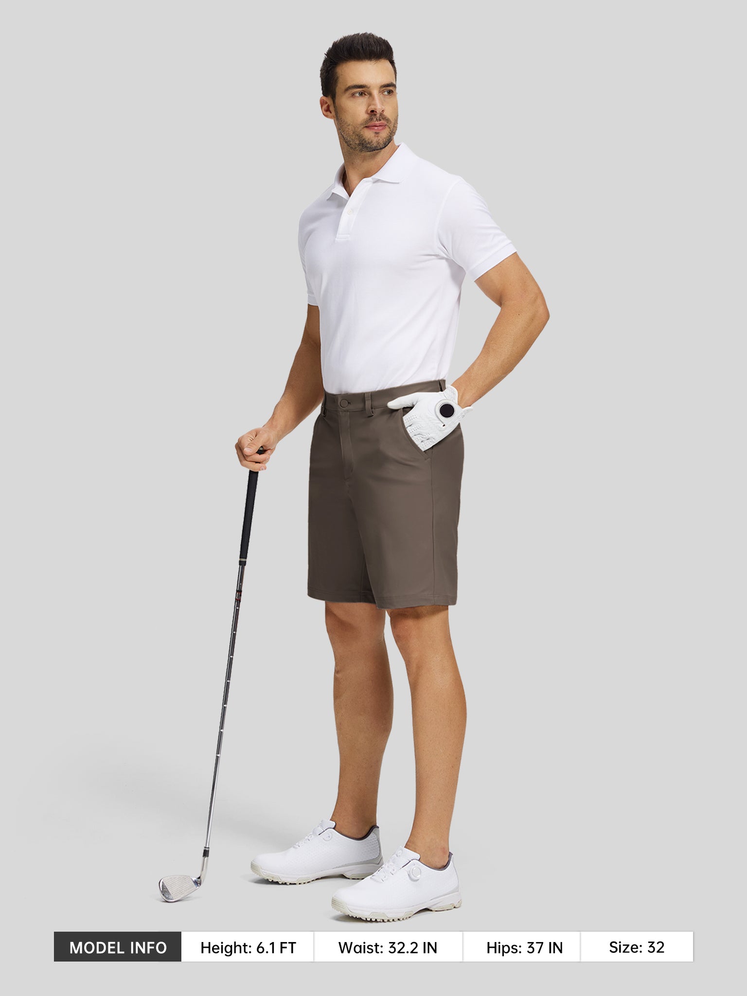 Men's Casual Golf Shorts 9 Inch