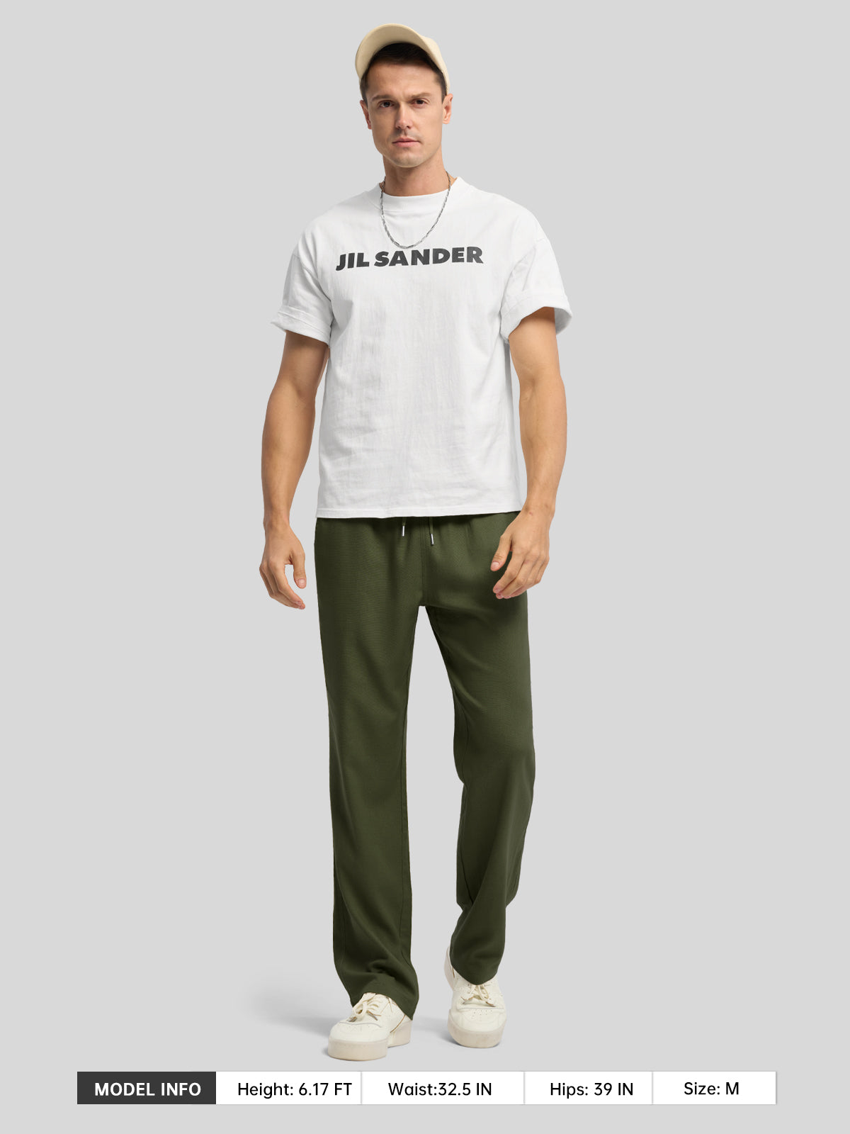 Willit Men's Casual Linen Drawstring Pants 30 In_armygreen6