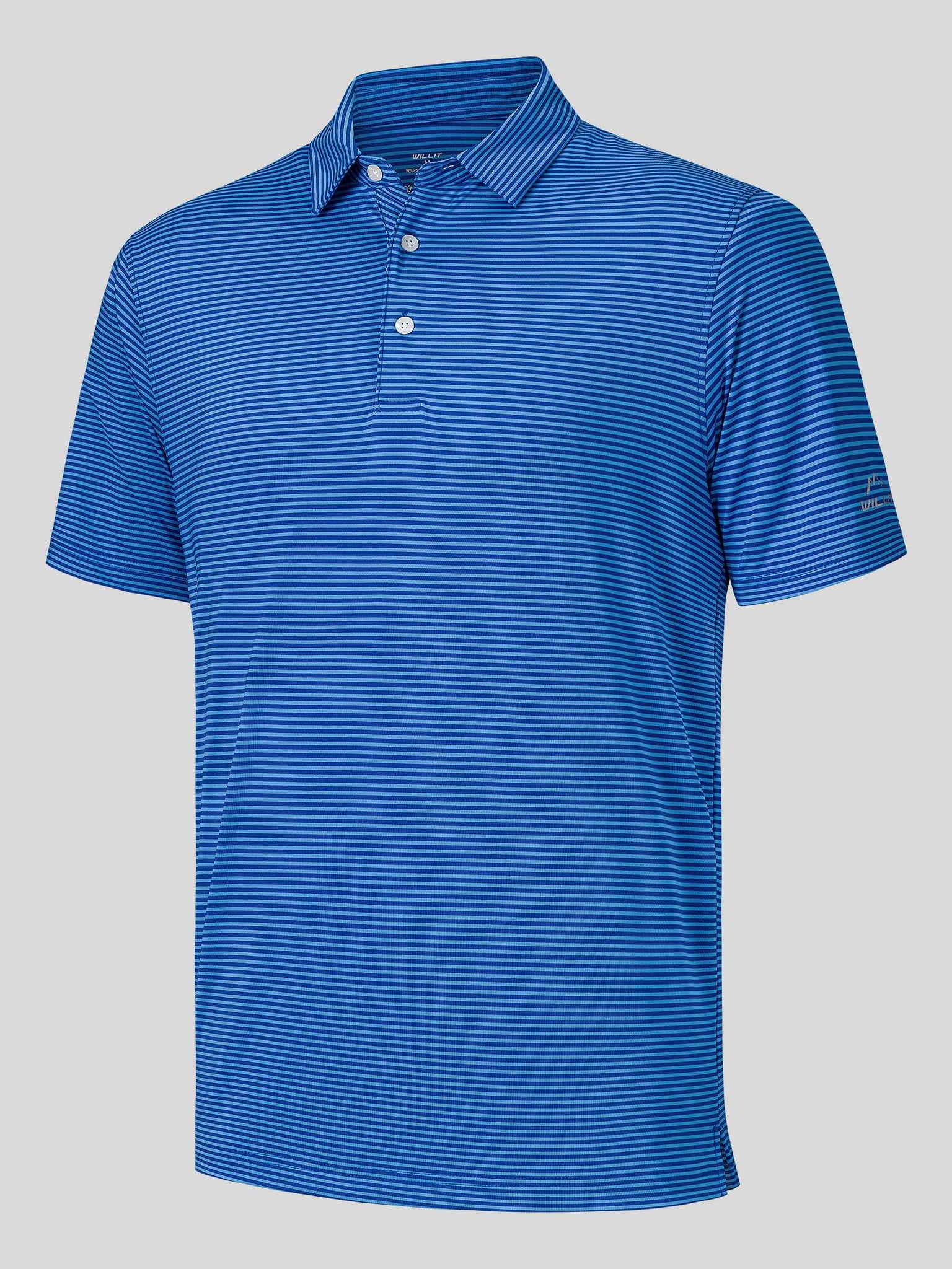 Men's Casual Striped Golf Polo Shirts