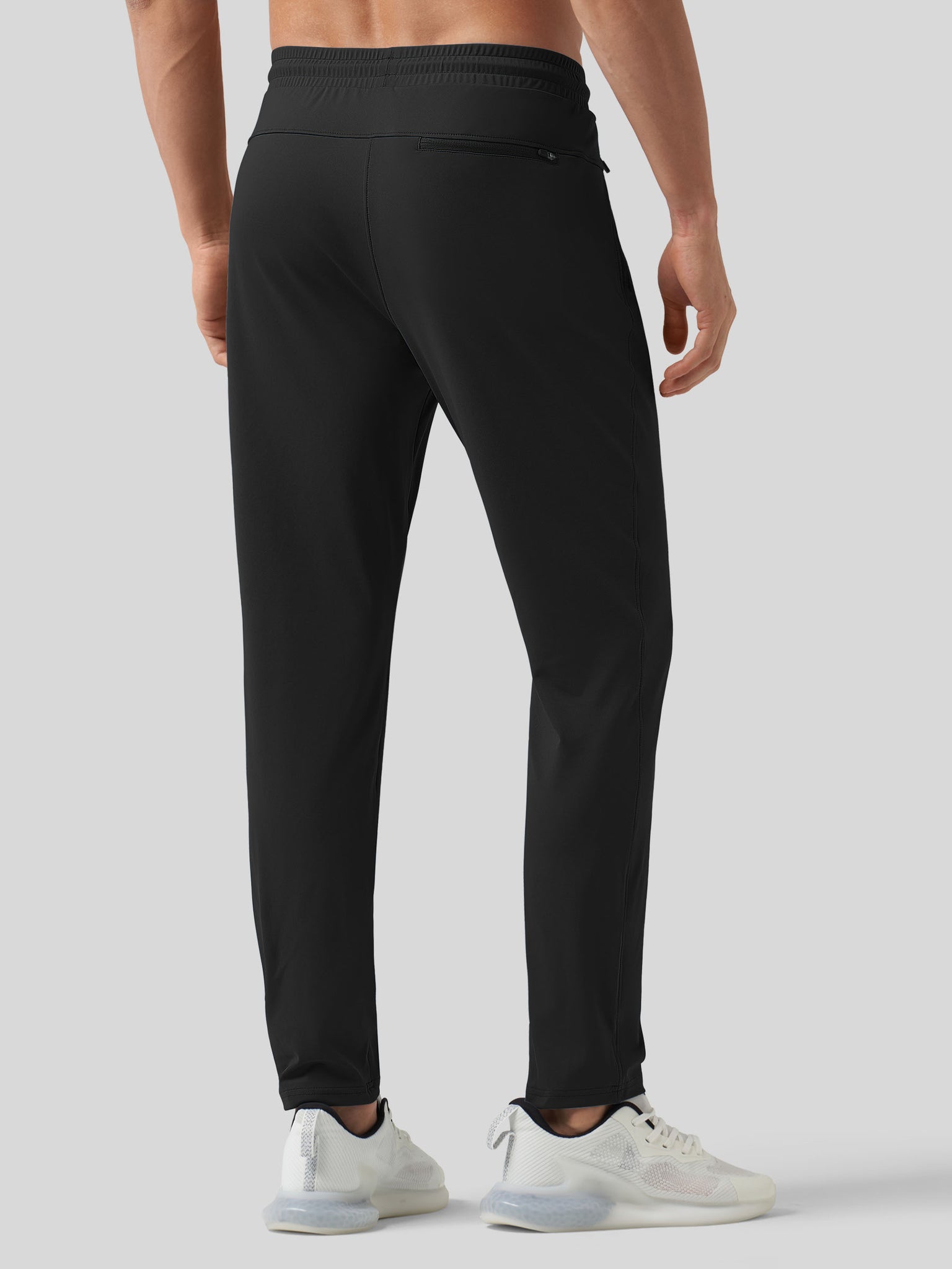 Willt Men's Cool-Dry Tapered Training Pants in black2