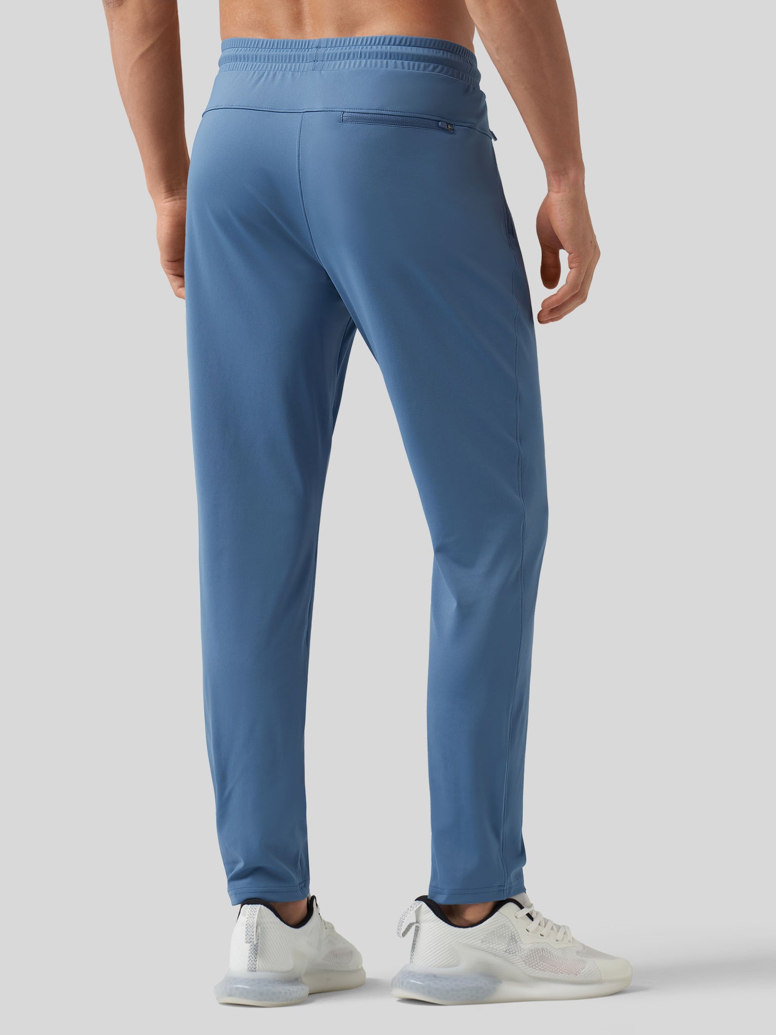 Willt Men's Cool-Dry Tapered Training Pants in blue2