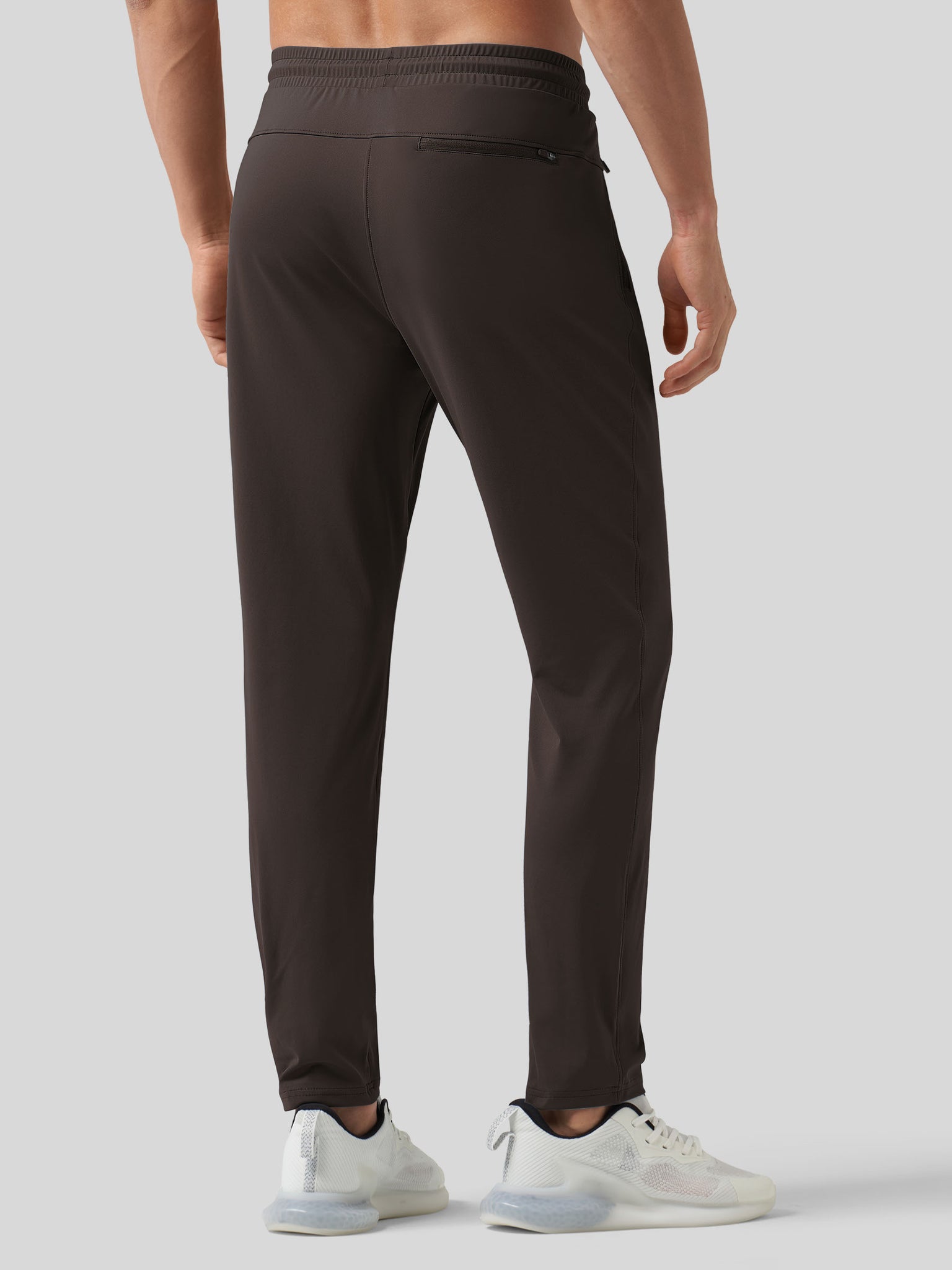 Willt Men's Cool-Dry Tapered Training Pants in brown2