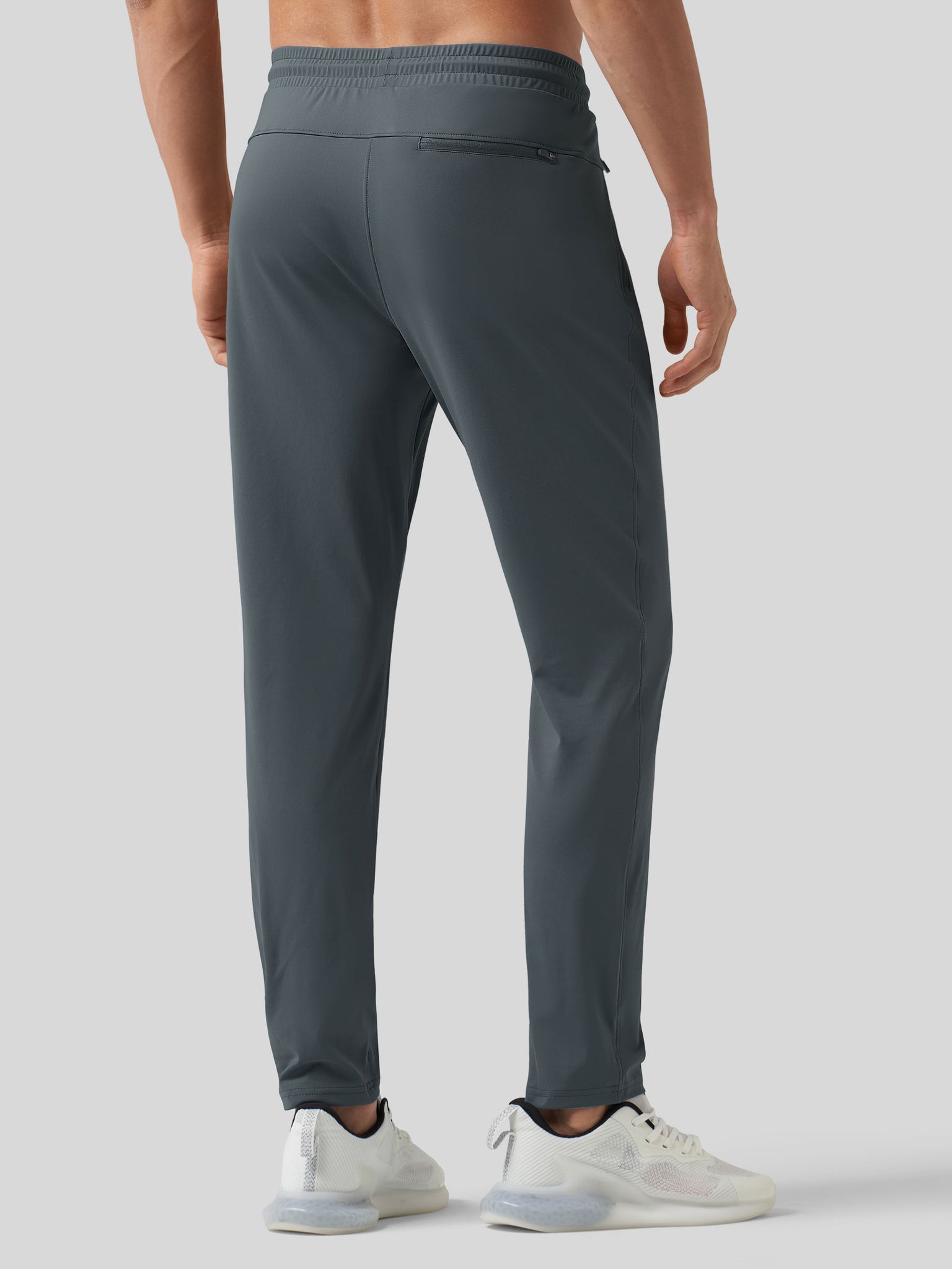 Willt Men's Cool-Dry Tapered Training Pants in deep gray2