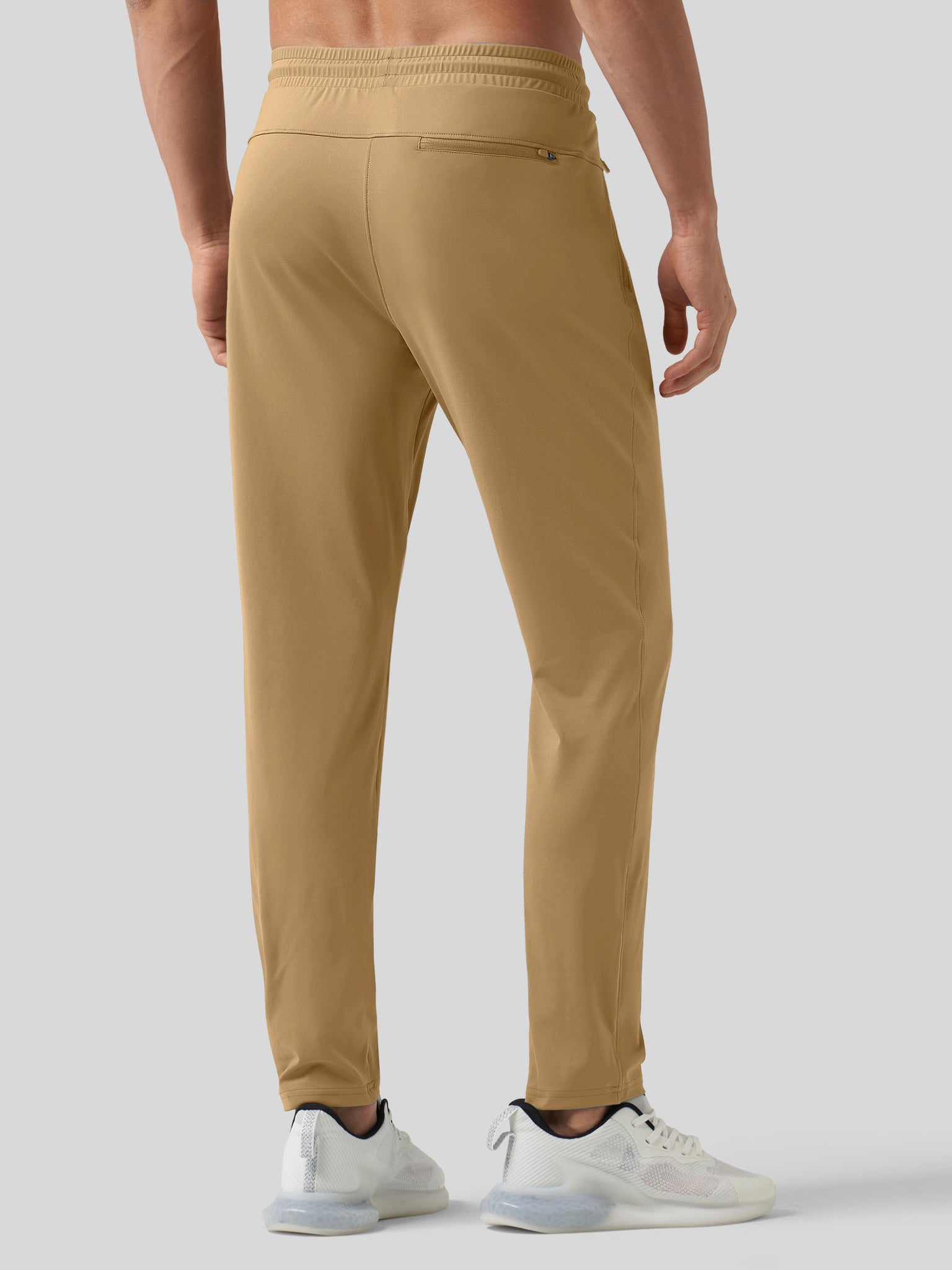 Willt Men's Cool-Dry Tapered Training Pants in deep khaki
