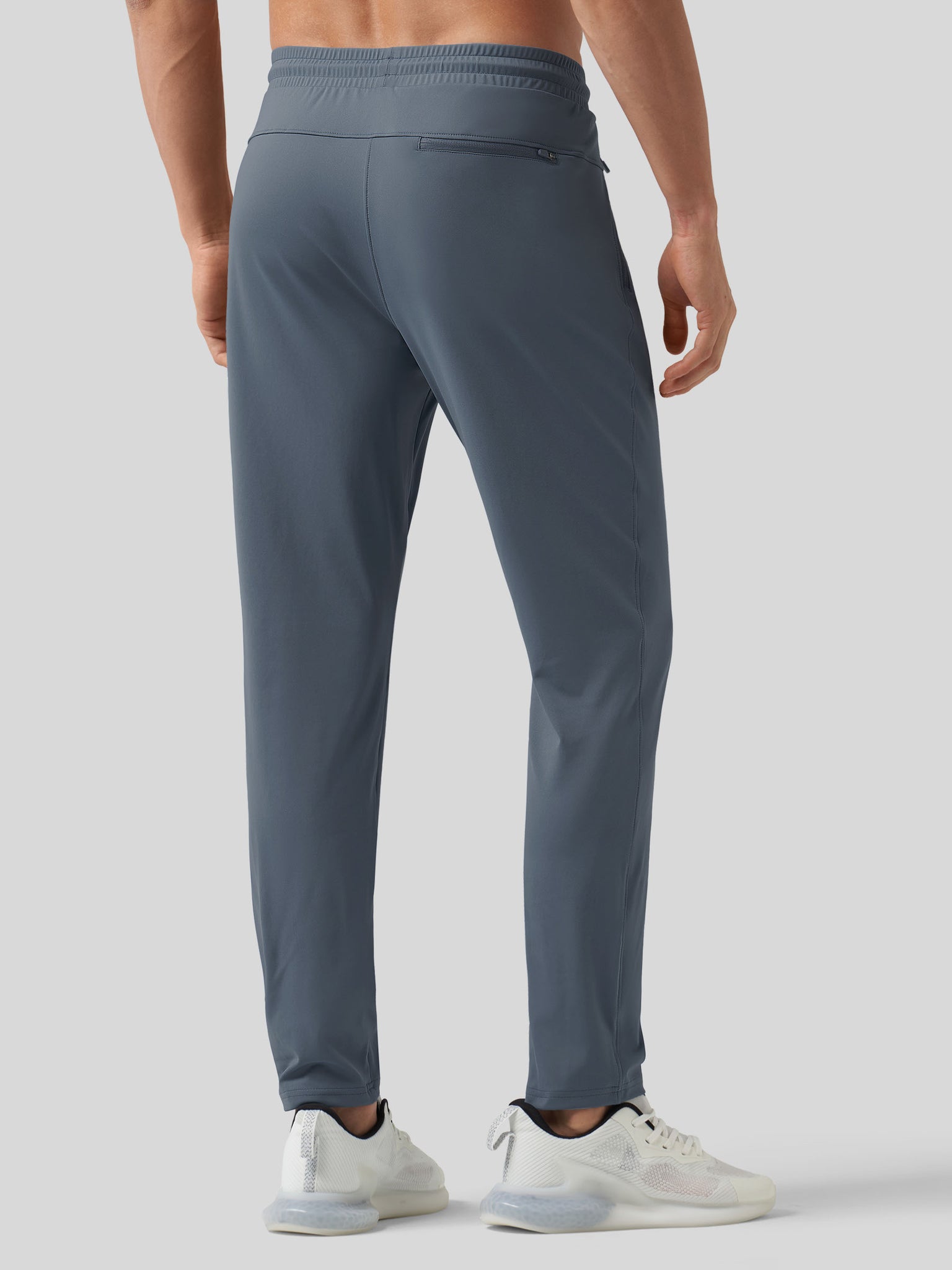 Willt Men's Cool-Dry Tapered Training Pants in dusty blue2