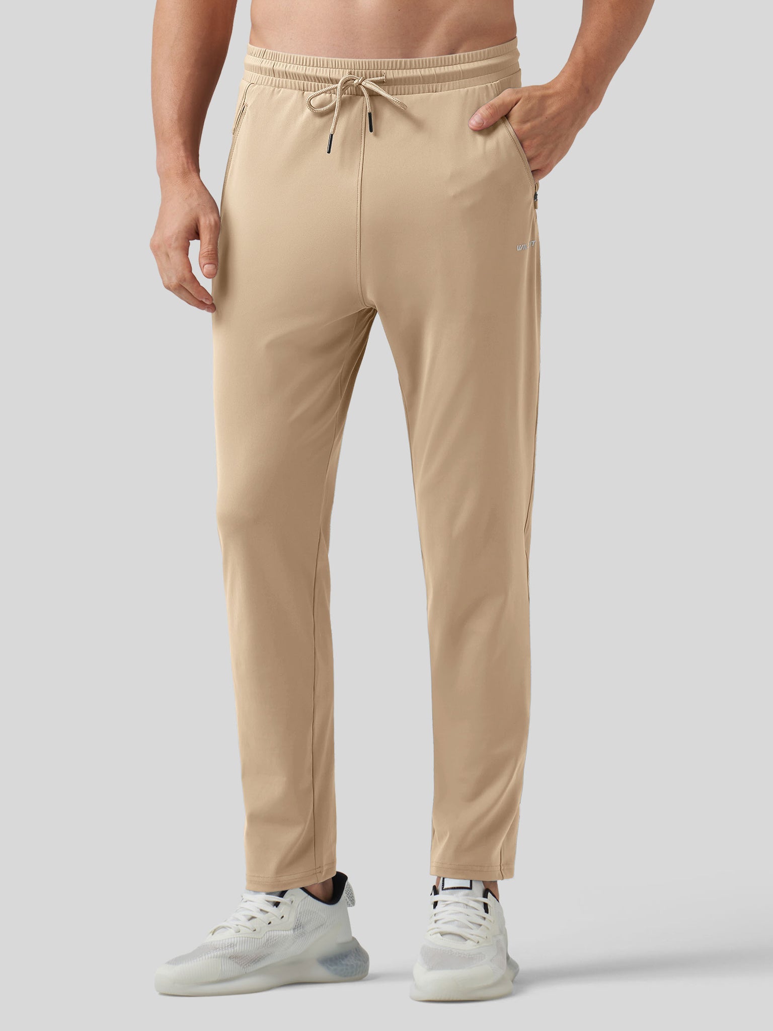 Willt Men's Cool-Dry Tapered Training Pants in khaki