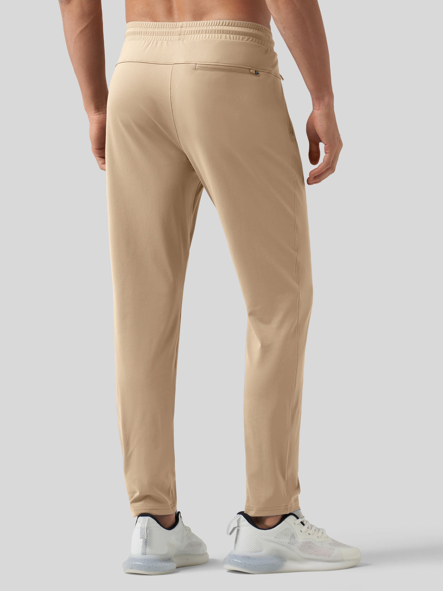 Willt Men's Cool-Dry Tapered Training Pants in khaki