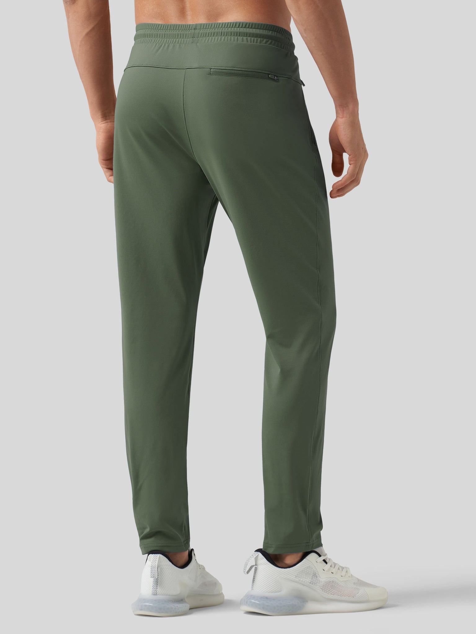Willt Men's Cool-Dry Tapered Training Pants in green2