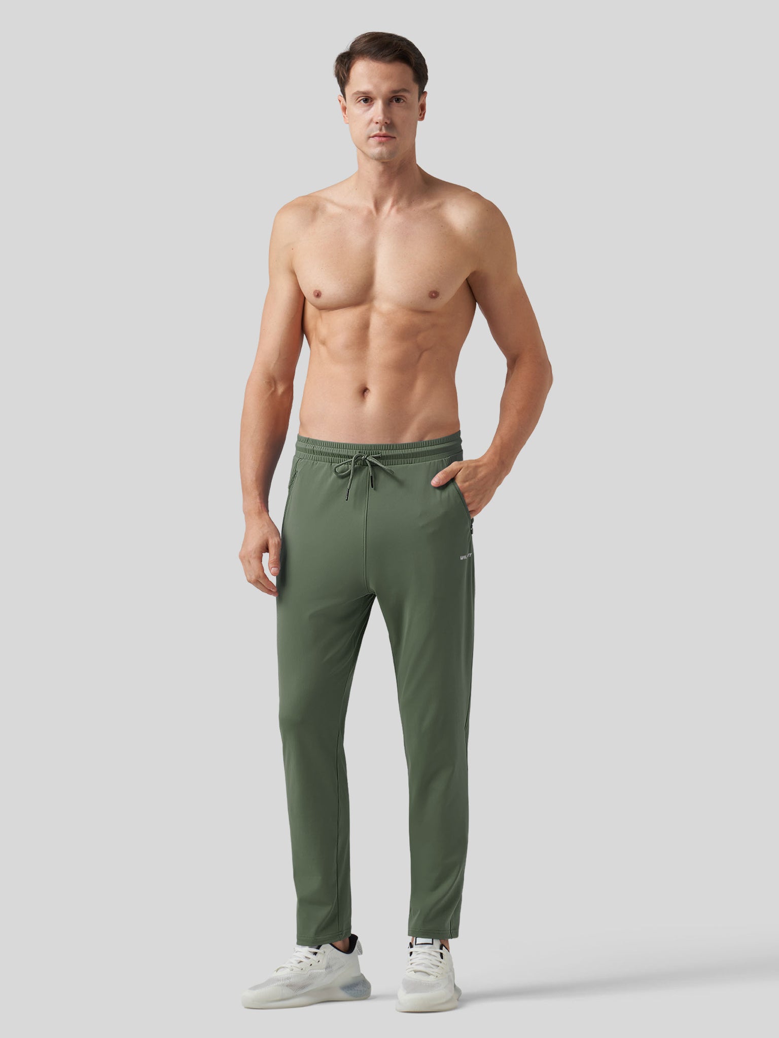 Willt Men's Cool-Dry Tapered Training Pants in green4