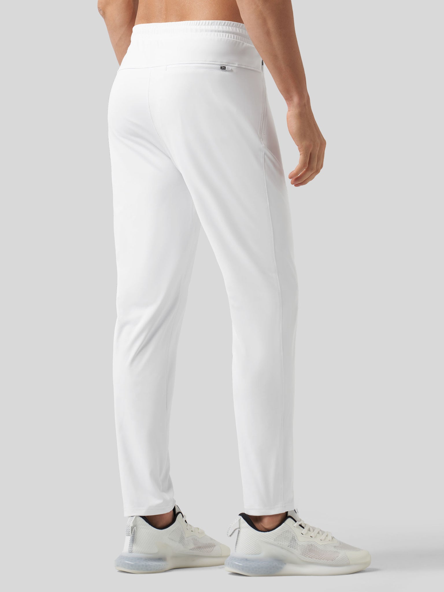 Willt Men's Cool-Dry Tapered Training Pants in white2