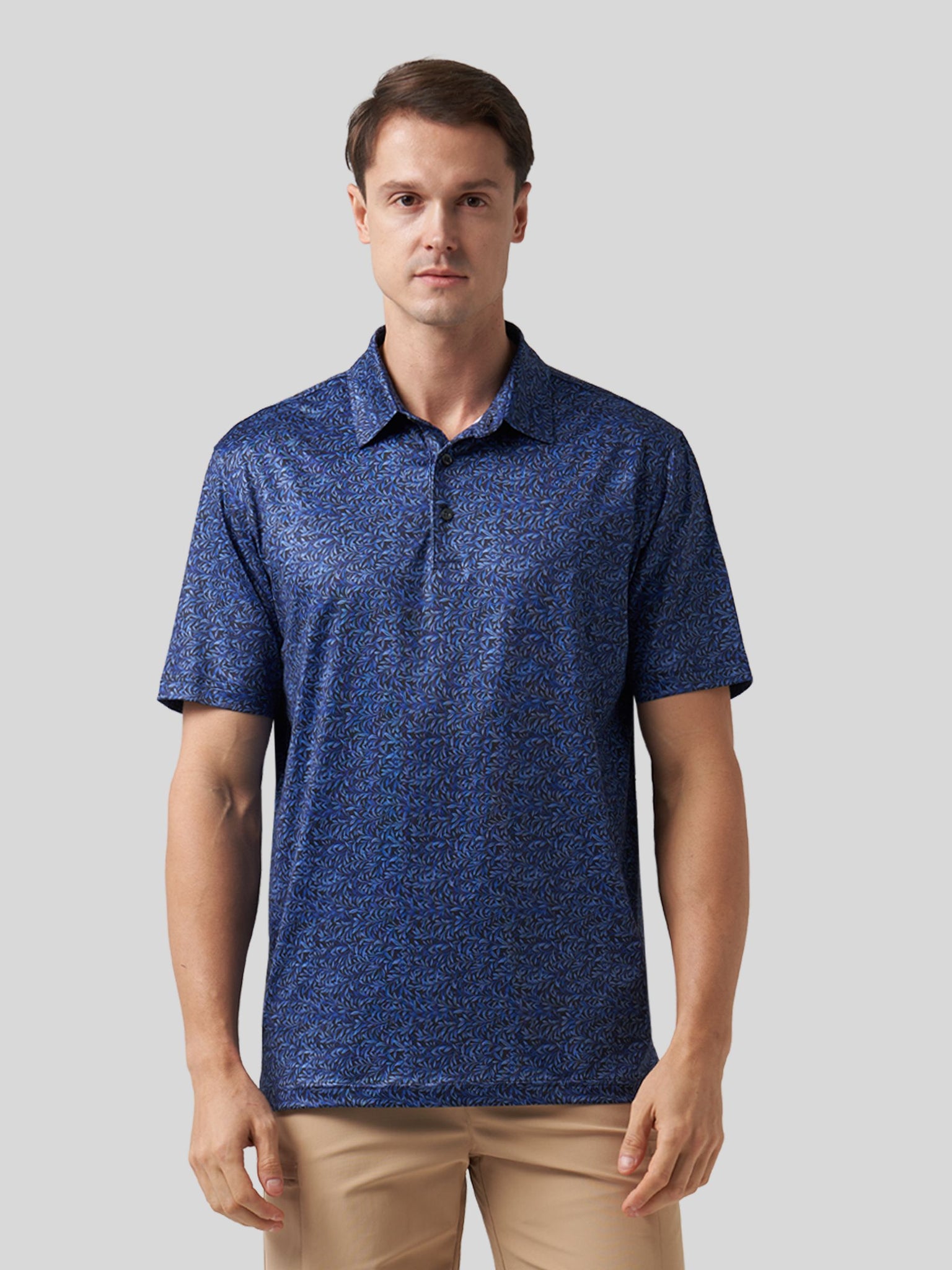 Men's Golf Print Polo Shirts